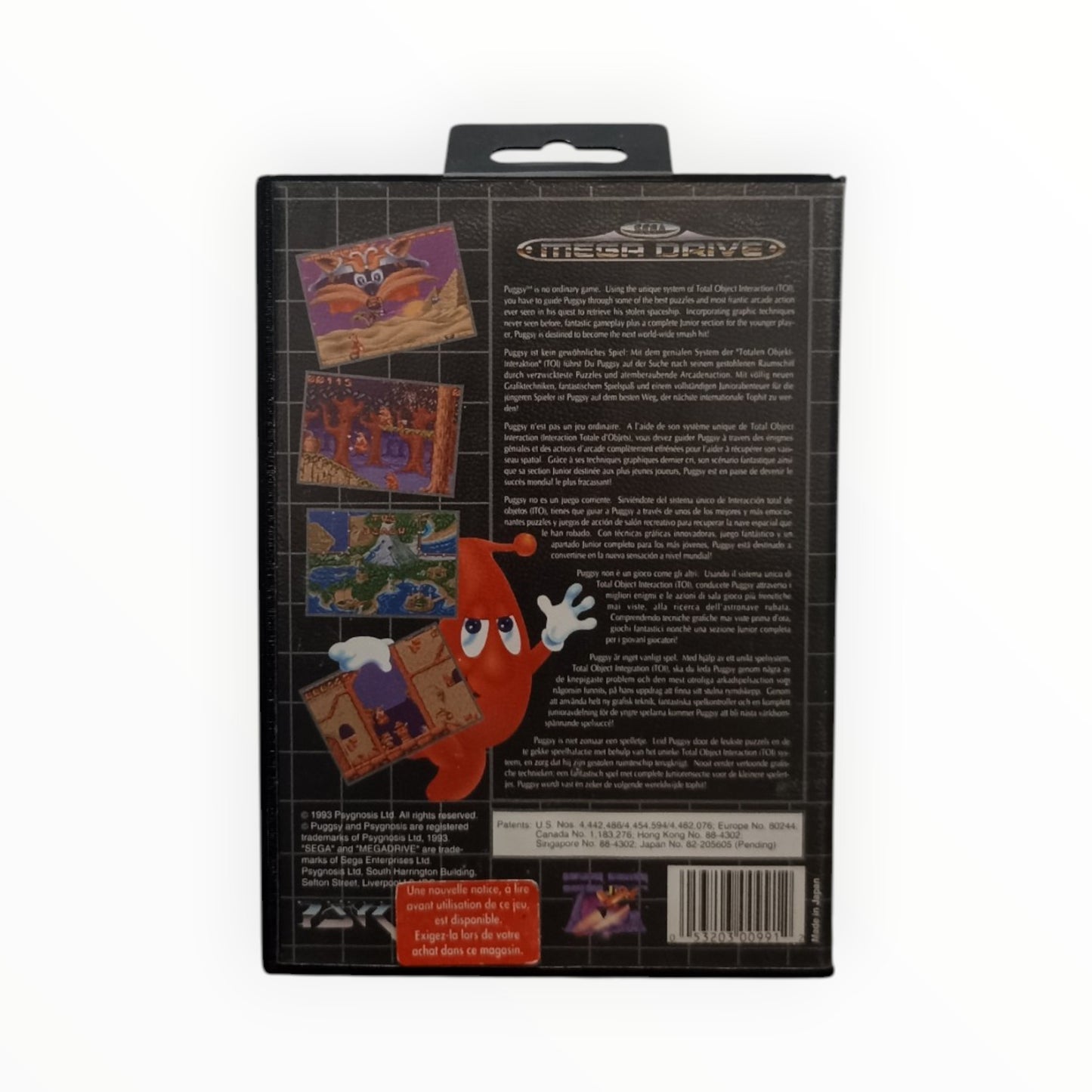 Puggsy Mega Drive FRA complet