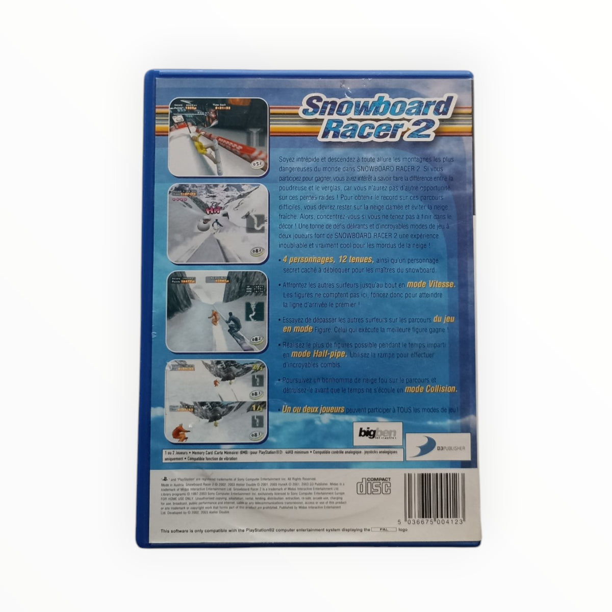 Snowboard Racer 2 Complet PAL PlayStation 2 (PS2)