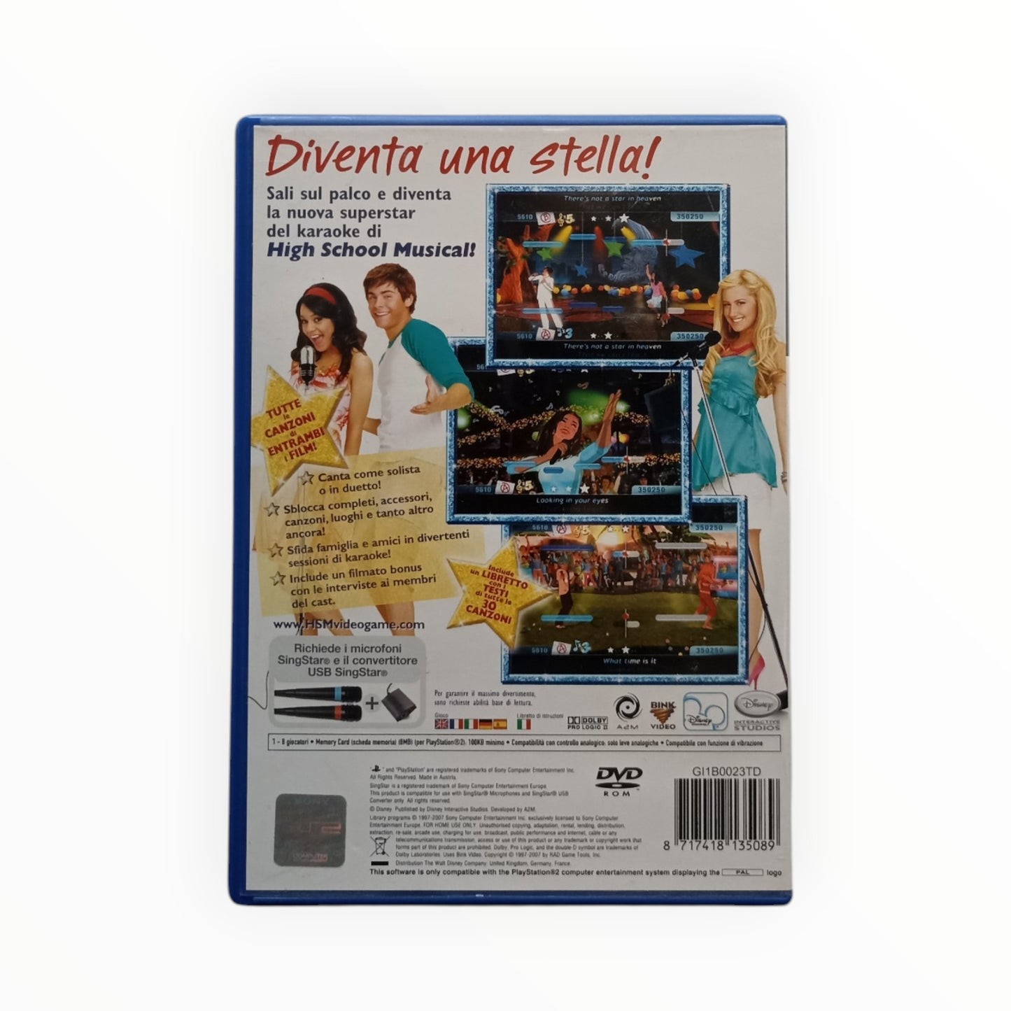Disney High School Musical Sing It Complet PAL PlayStation 2 (PS2)