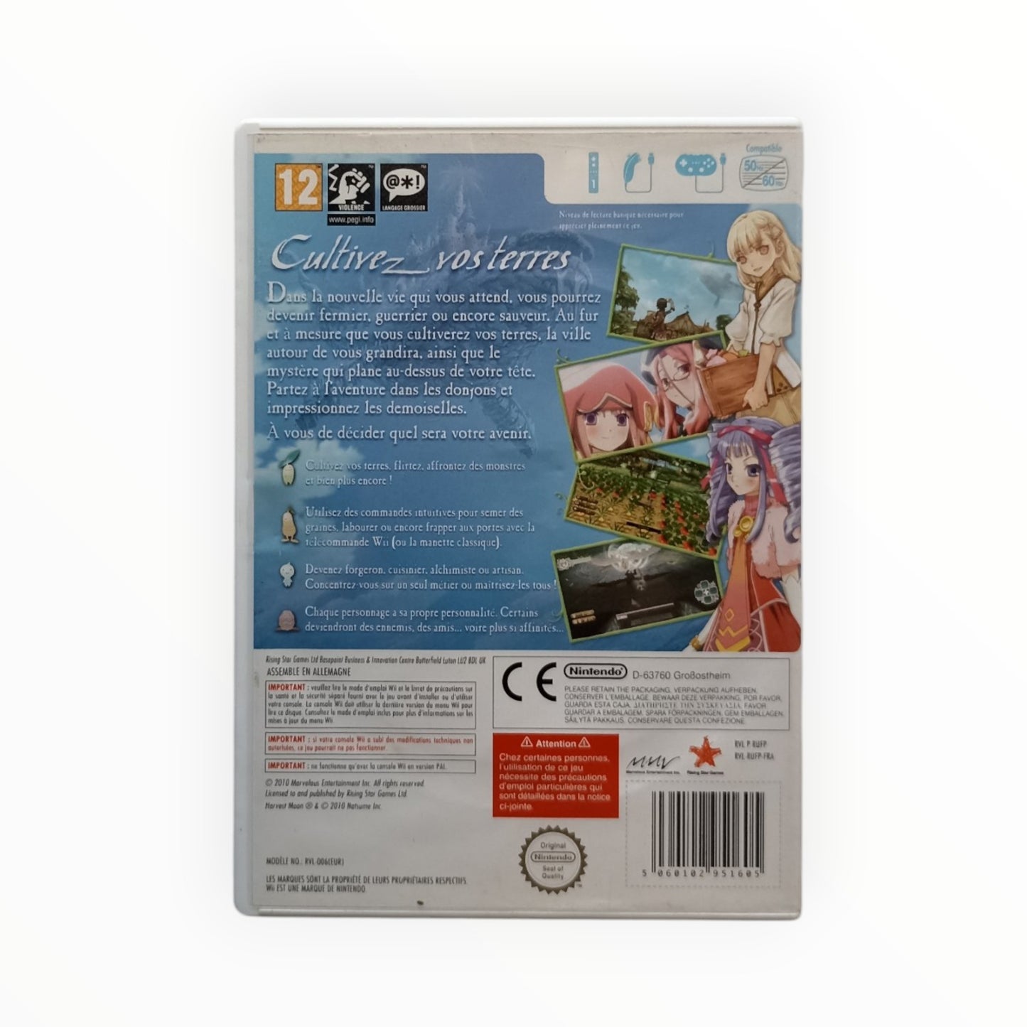 Rune Factory Frontier Complet EUR Nintendo Wii (Wii)
