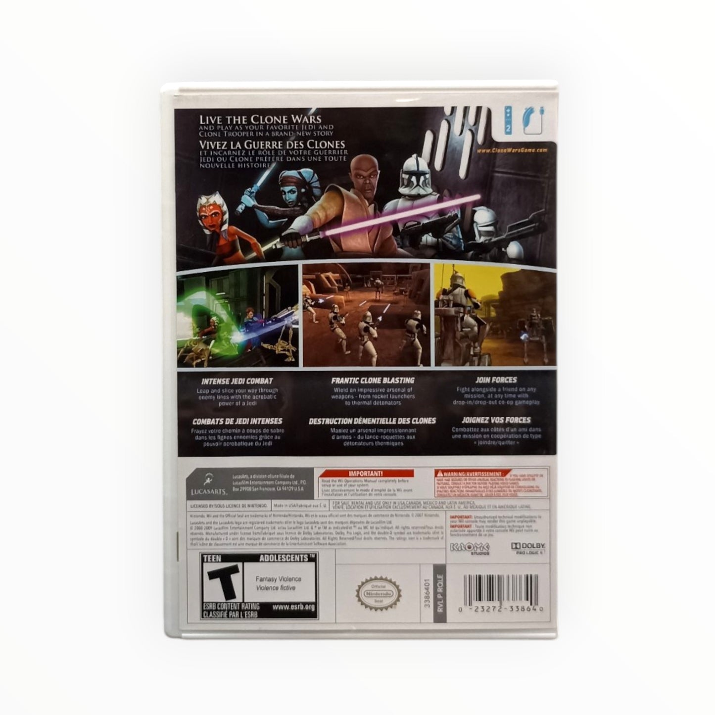 Star Wars The Clone Wars Republic Heroes Complet Version Canadienne Nintendo Wii