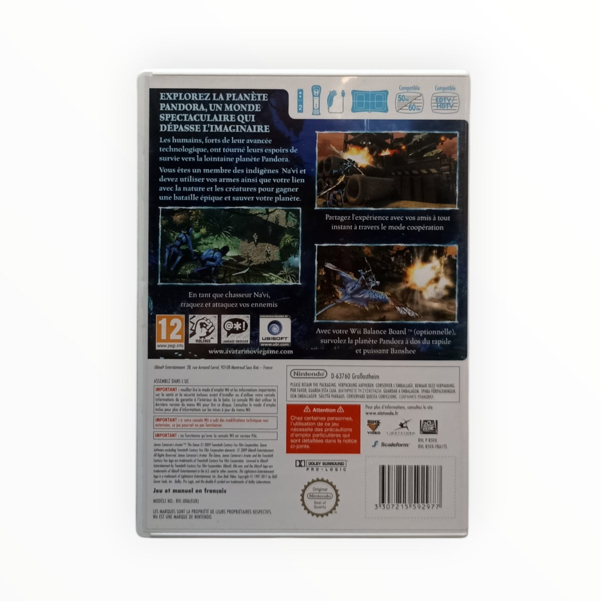 James Camerons Avatar The Game Complet EUR Nintendo Wii Version Selects