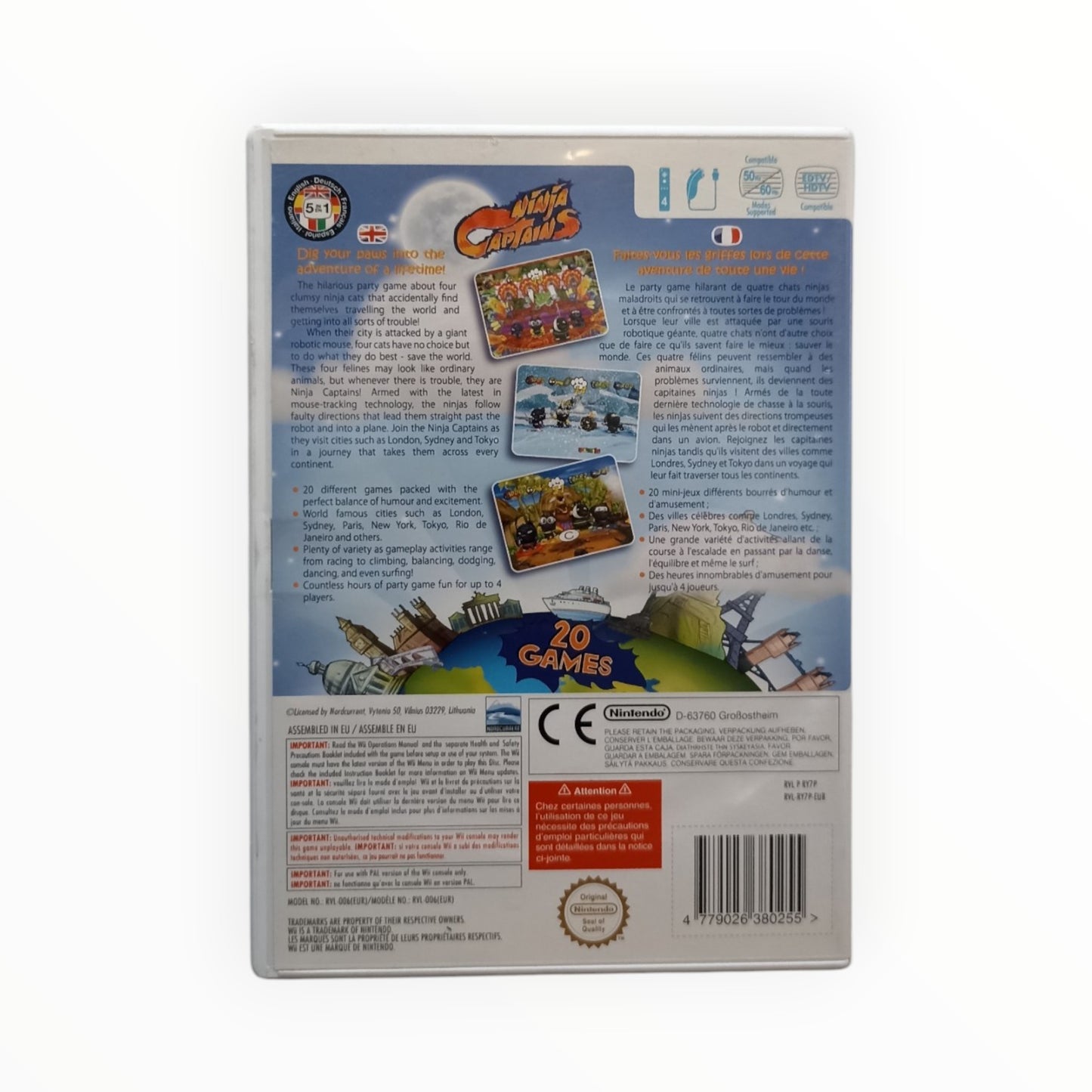 Ninja Captains 20 Games complet PAL EUR Nintendo Wii