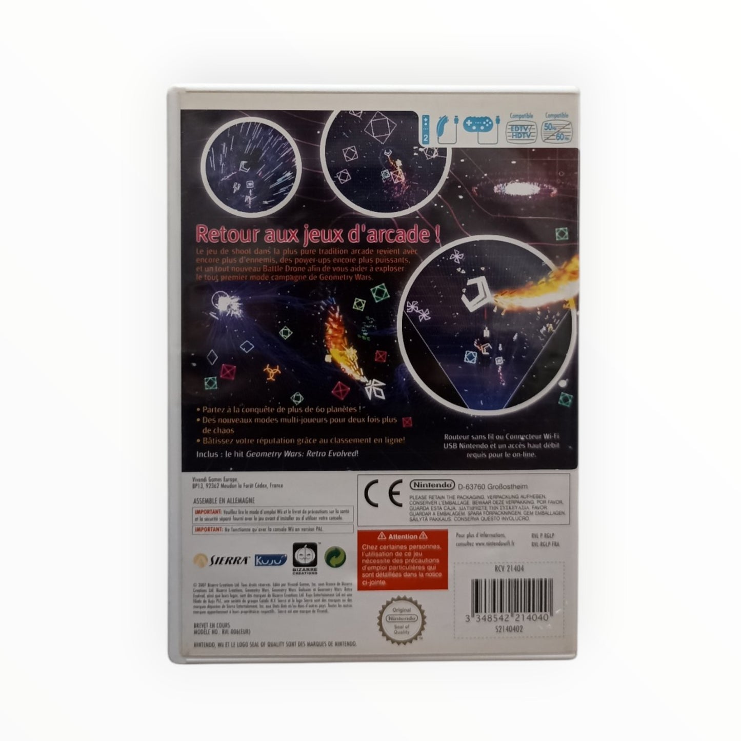 Geometry Wars Galaxies complet PAL EUR Nintendo Wii