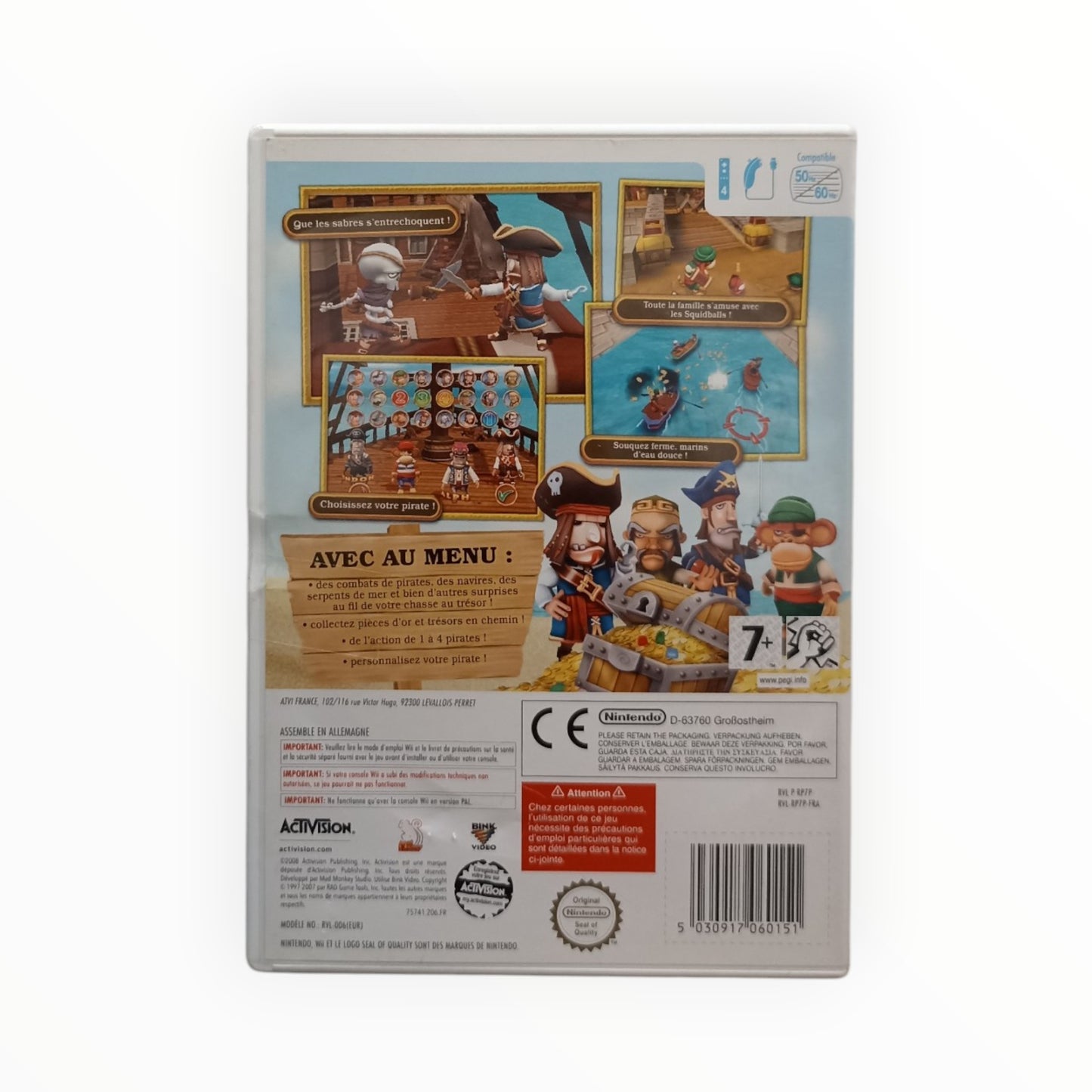 Pirates Le Trésor de Barbe Noire Nintendo Wii Complet FRA
