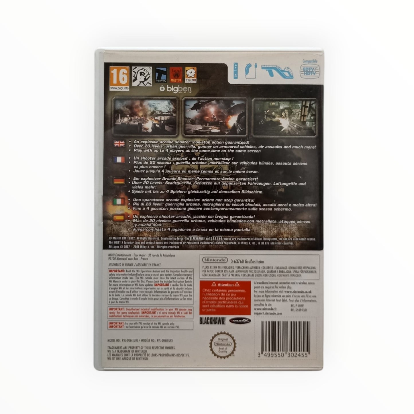 Heavy Fire Afghanistan Nintendo Wii Complet EUR