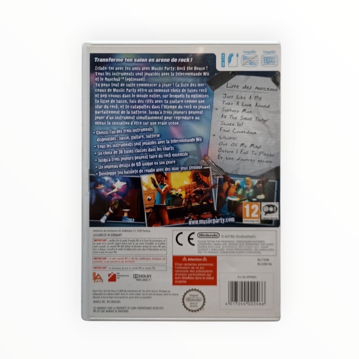 Music Party Rock the House Nintendo Wii Complet EUR
