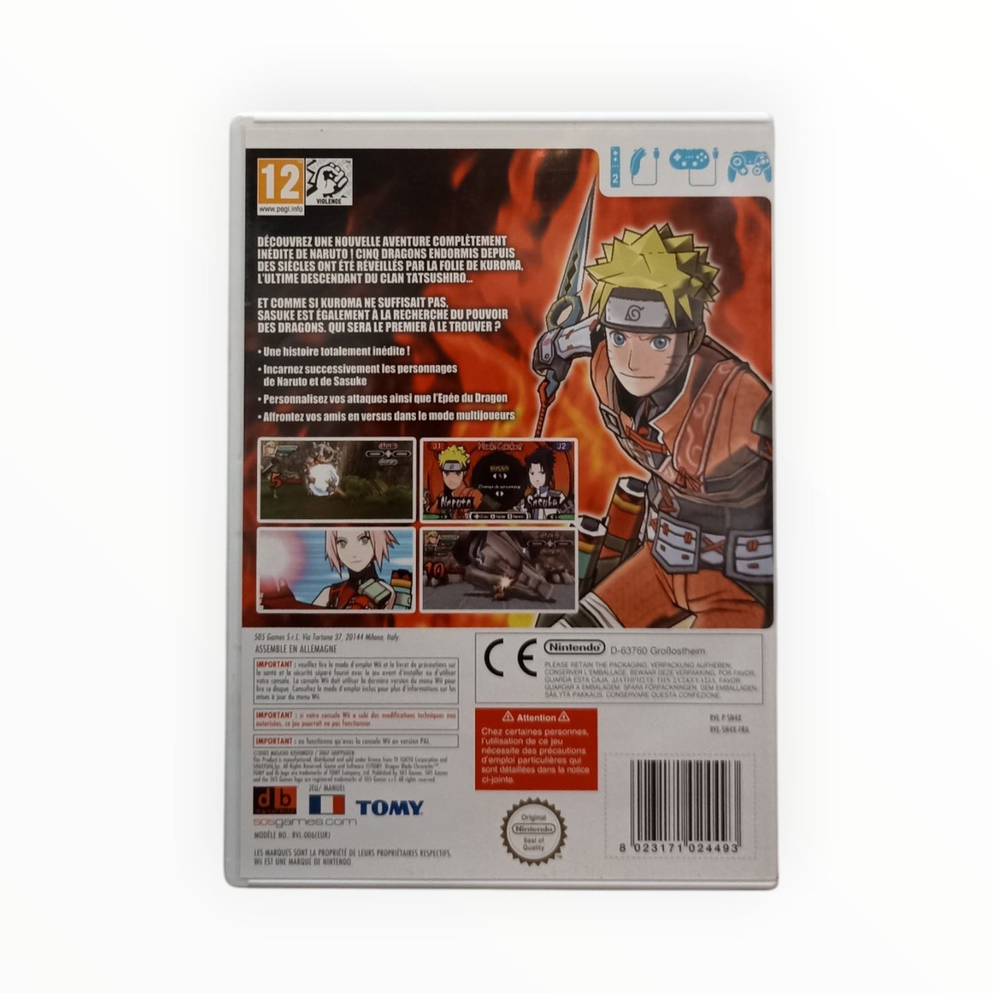 Naruto Shippuden Dragon Blade Chronicles Nintendo Wii Complet EUR