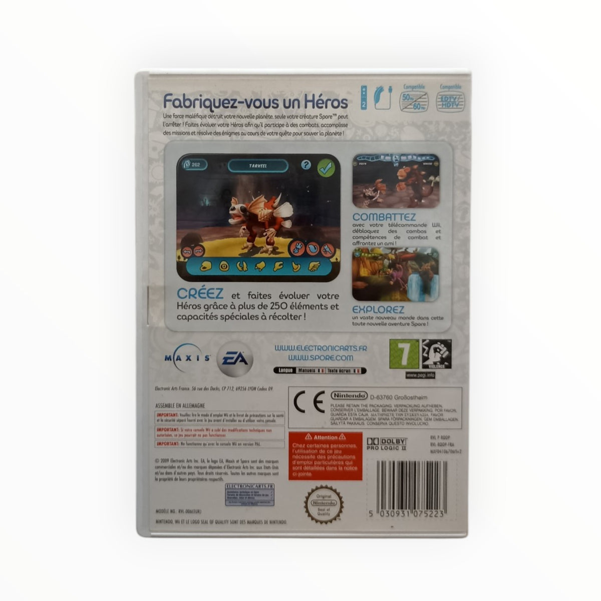 Spore Hero Nintendo Wii Complet EUR