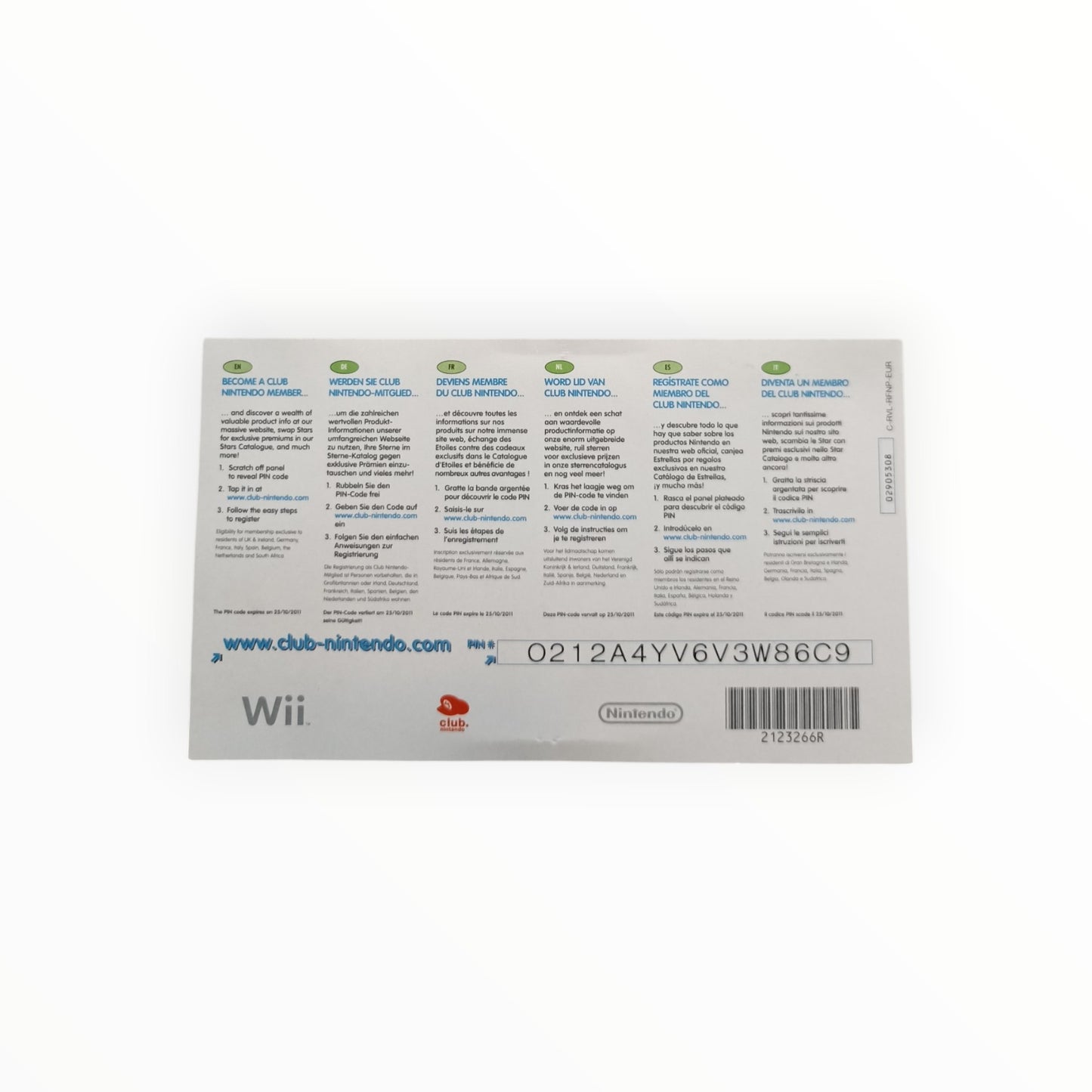 Carte VIP Wii Fit Nintendo Wii PAL
