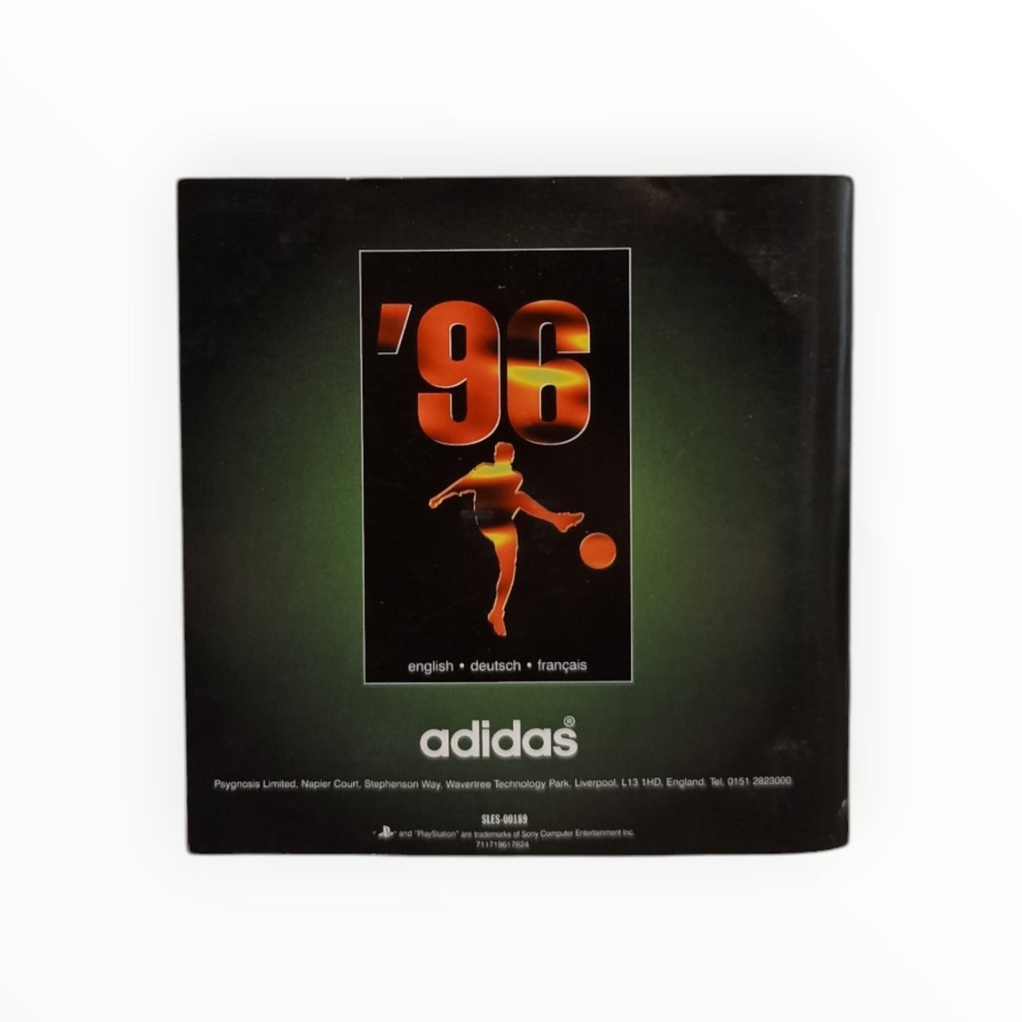 Notice adidas Power Soccer Playstation 1 (PS1) PAL