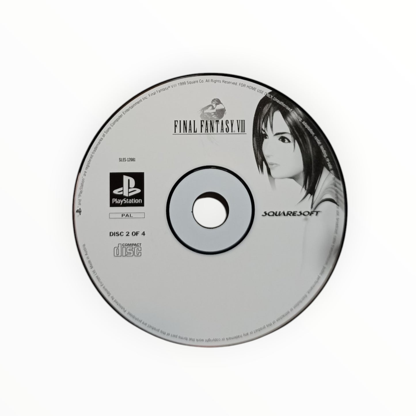 CD seul Final Fantasy VIII (disc 2 sur 4) PlayStation 1 PS1 Version français