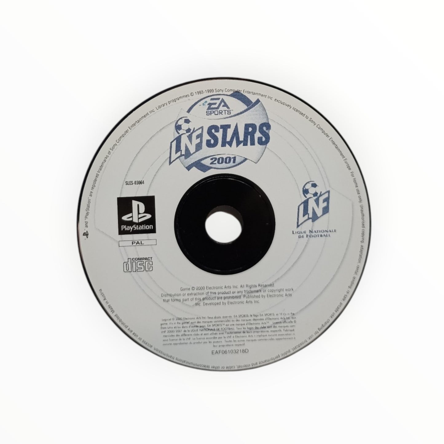 CD seul LNF Stars 2001 PlayStation 1 PS1 Version français