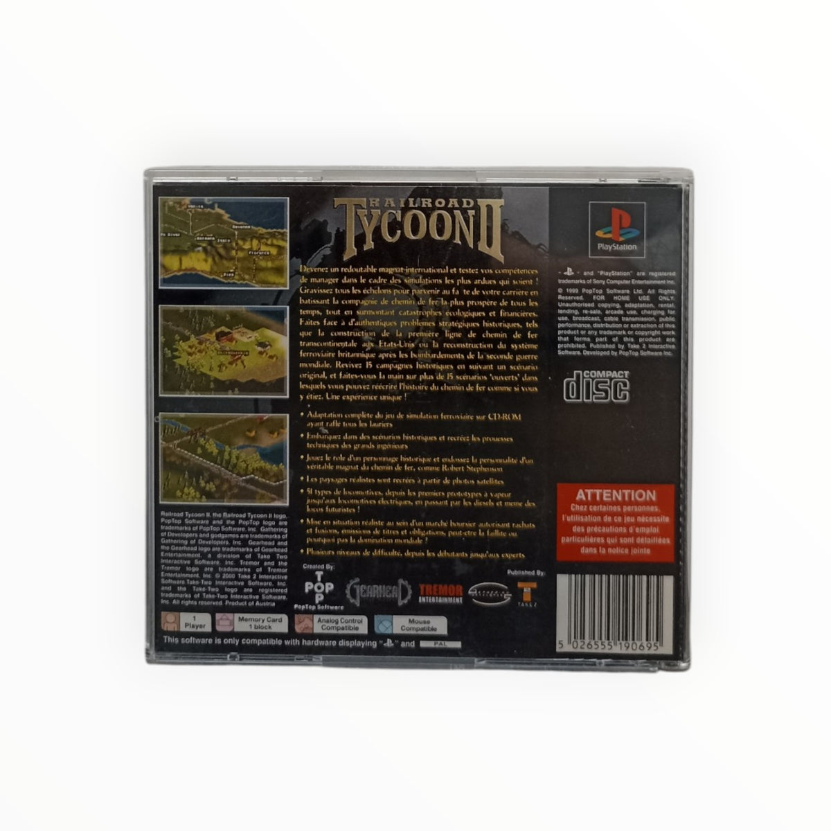 Railroad Tycoon II PlayStation 1 (PS1) Complet PAL