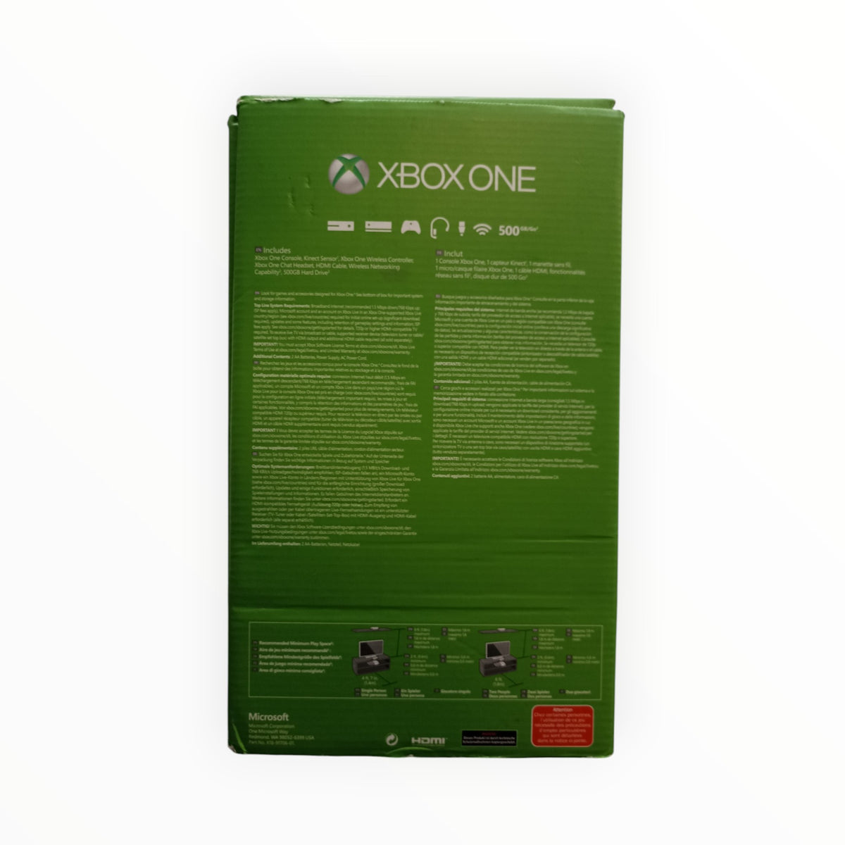 Console Xbox One en boîte complète avec manette (Manette non incluse)
