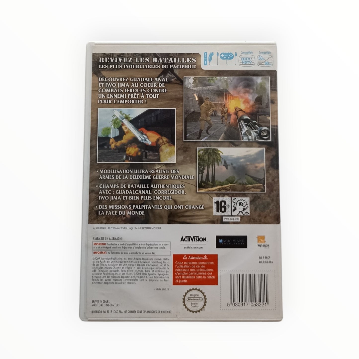 Battle For The Pacific Nintendo Wii PAL FRA complet