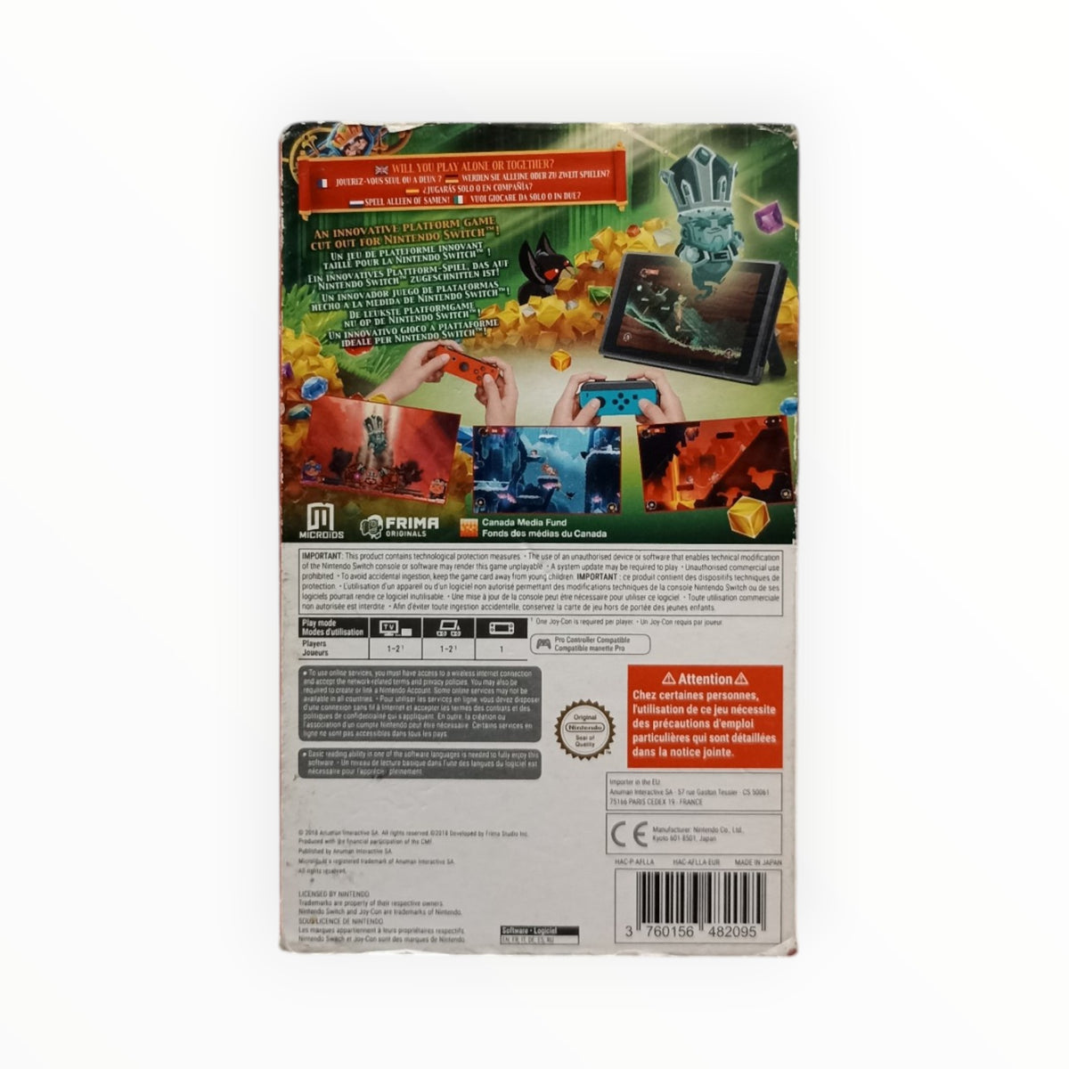 Super Chariot Nintendo Switch Version FRA