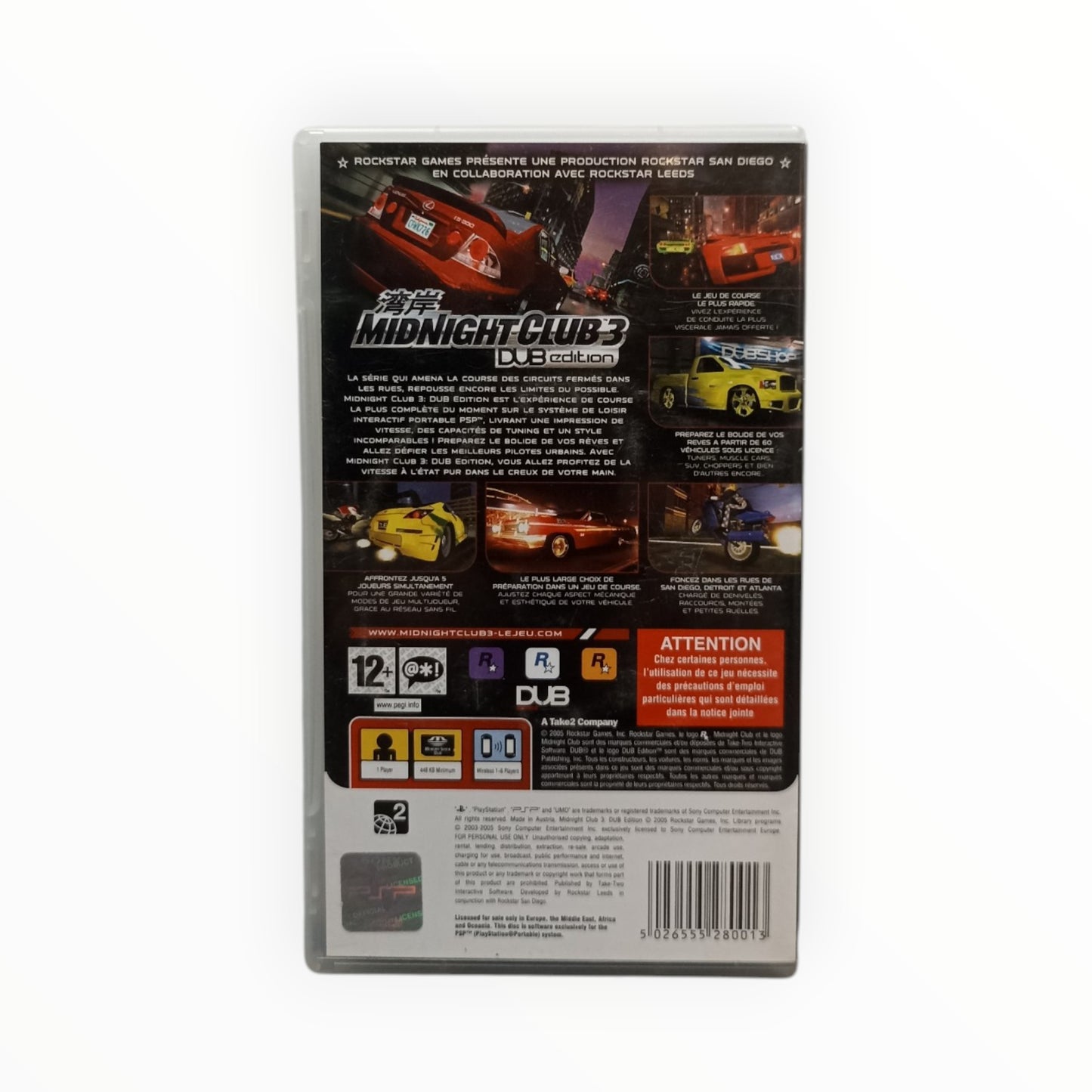 Midnight Club 3 Playstation Portable (PSP)