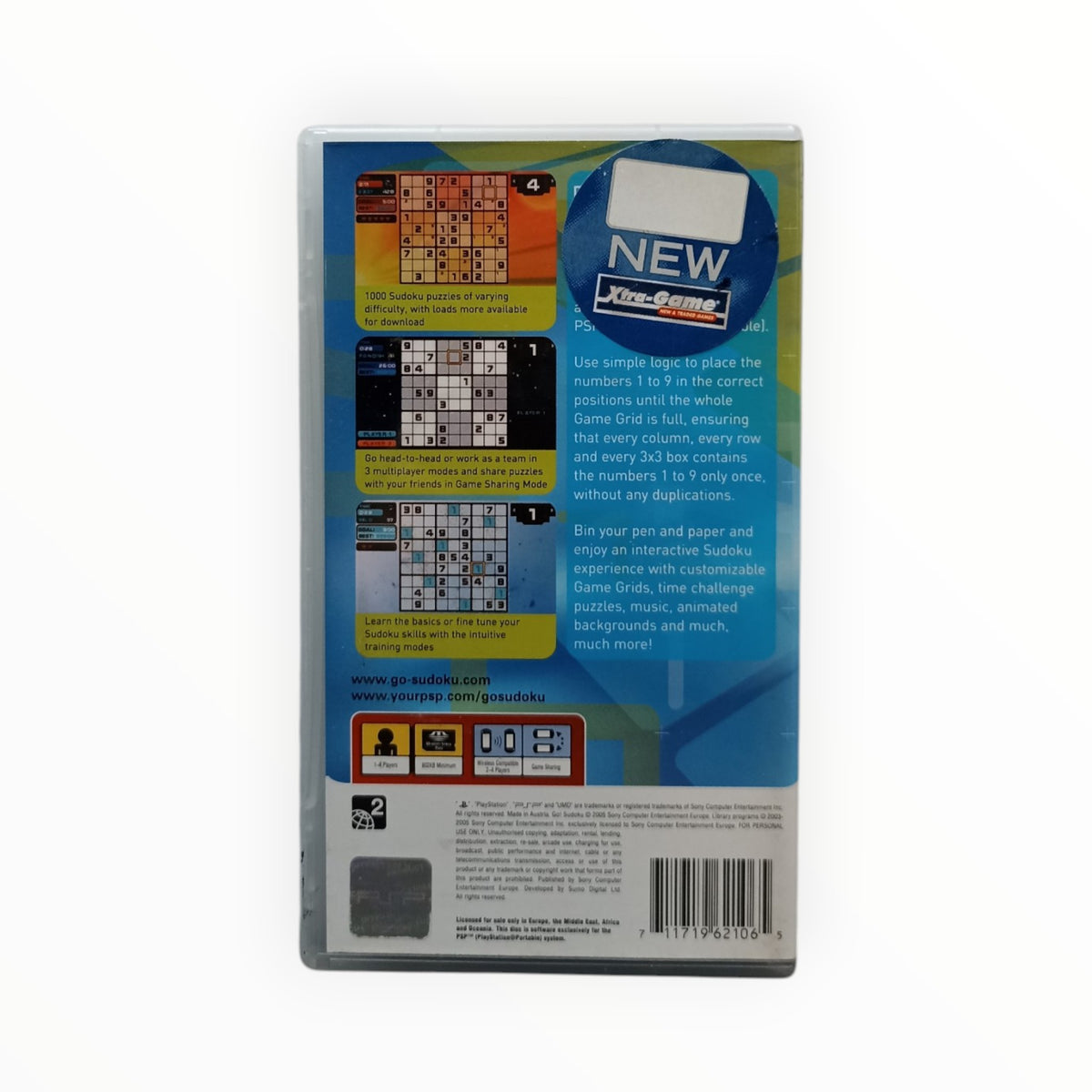 Go Sudoku Playstation Portable (PSP) complet Version UKV