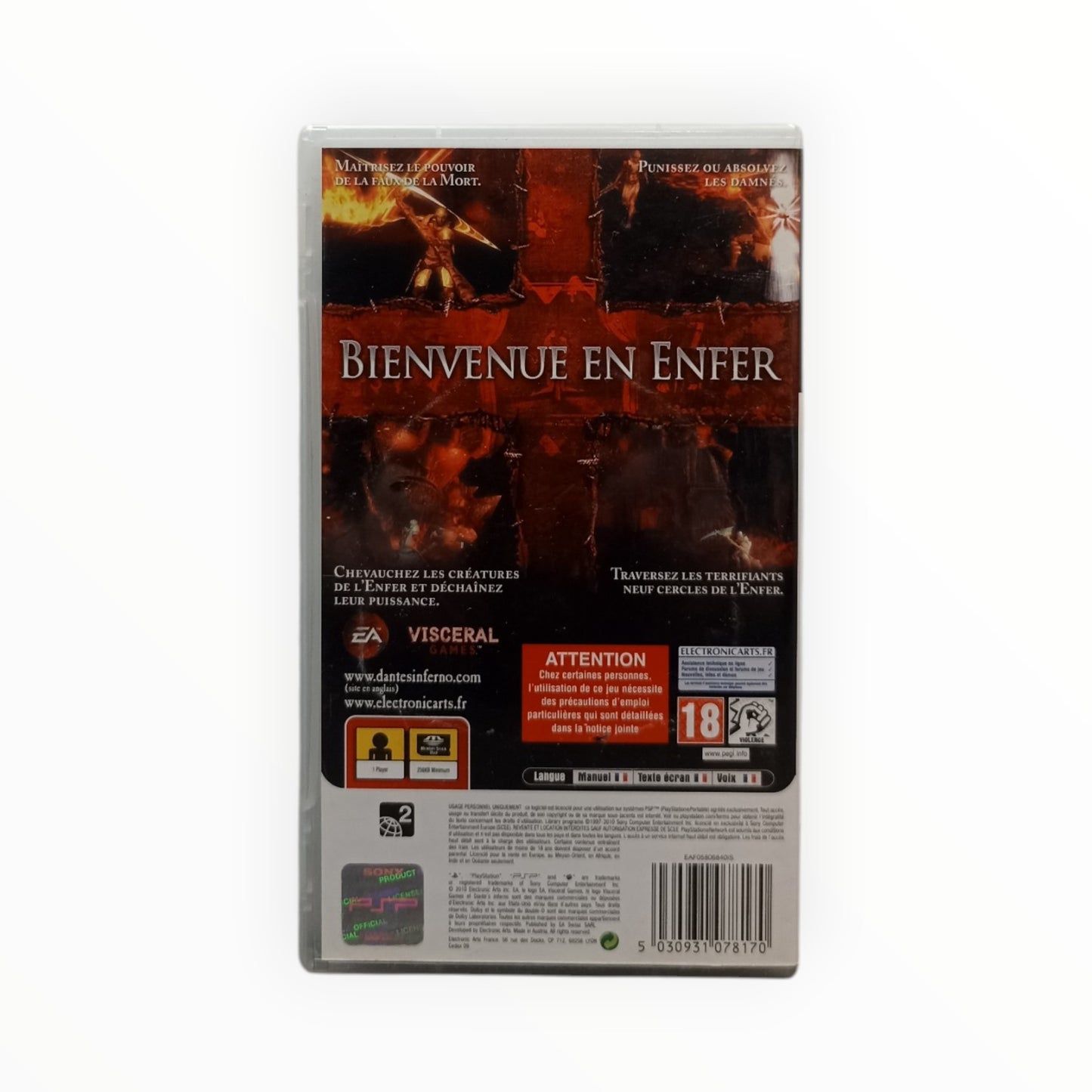 Dante’s Inferno Playstation Portable (PSP) complet