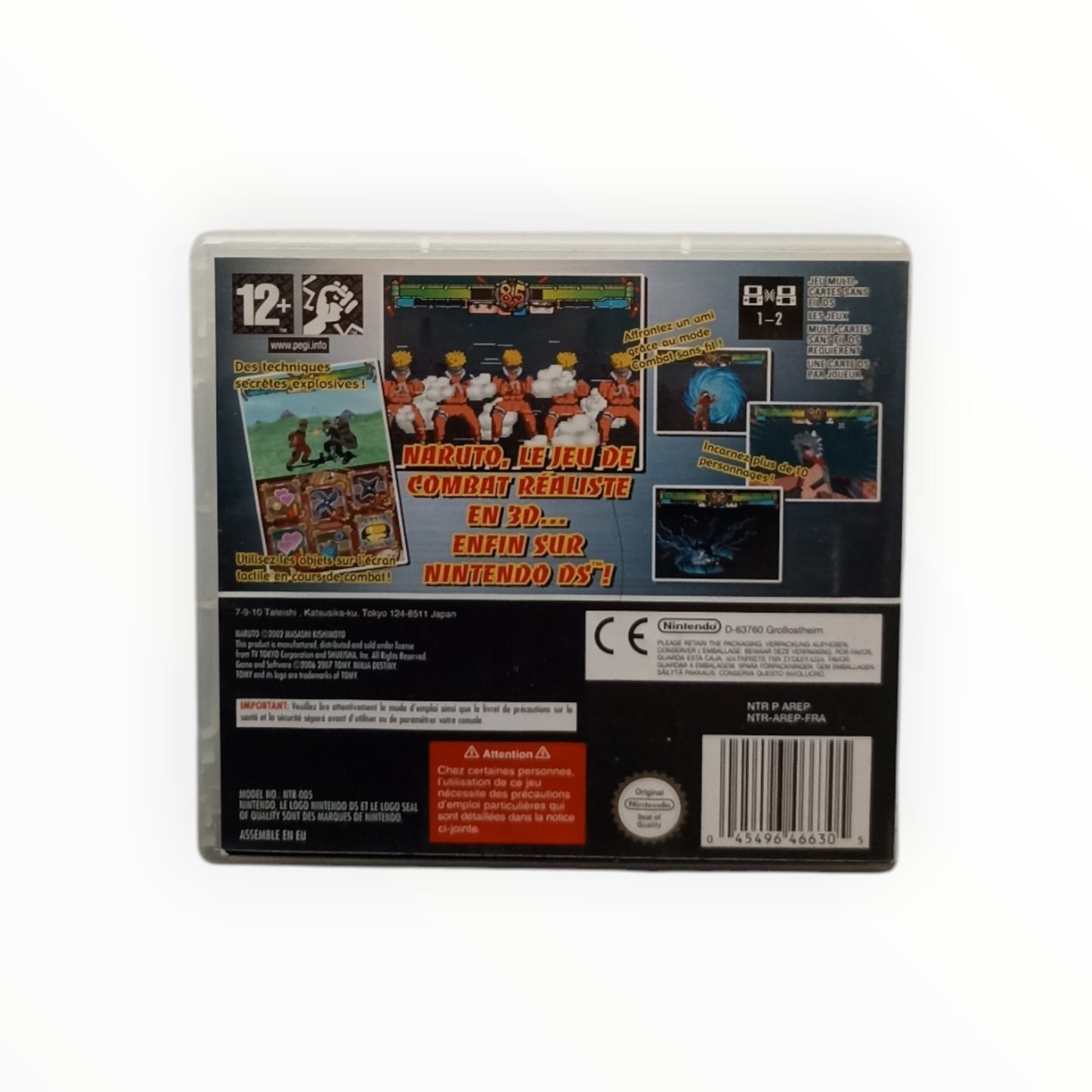 Naruto Ninja Destiny nintendo DS (boite+notice seulement)