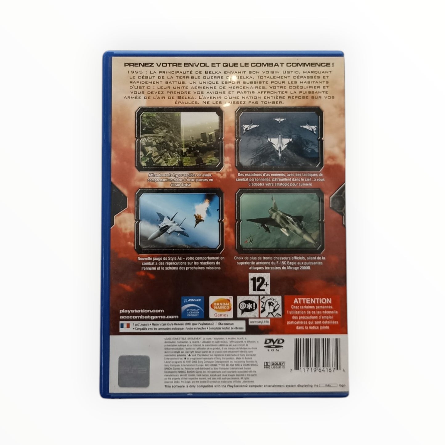Ace Combat The Belkan War Playstation 2 (PS2) PAL
