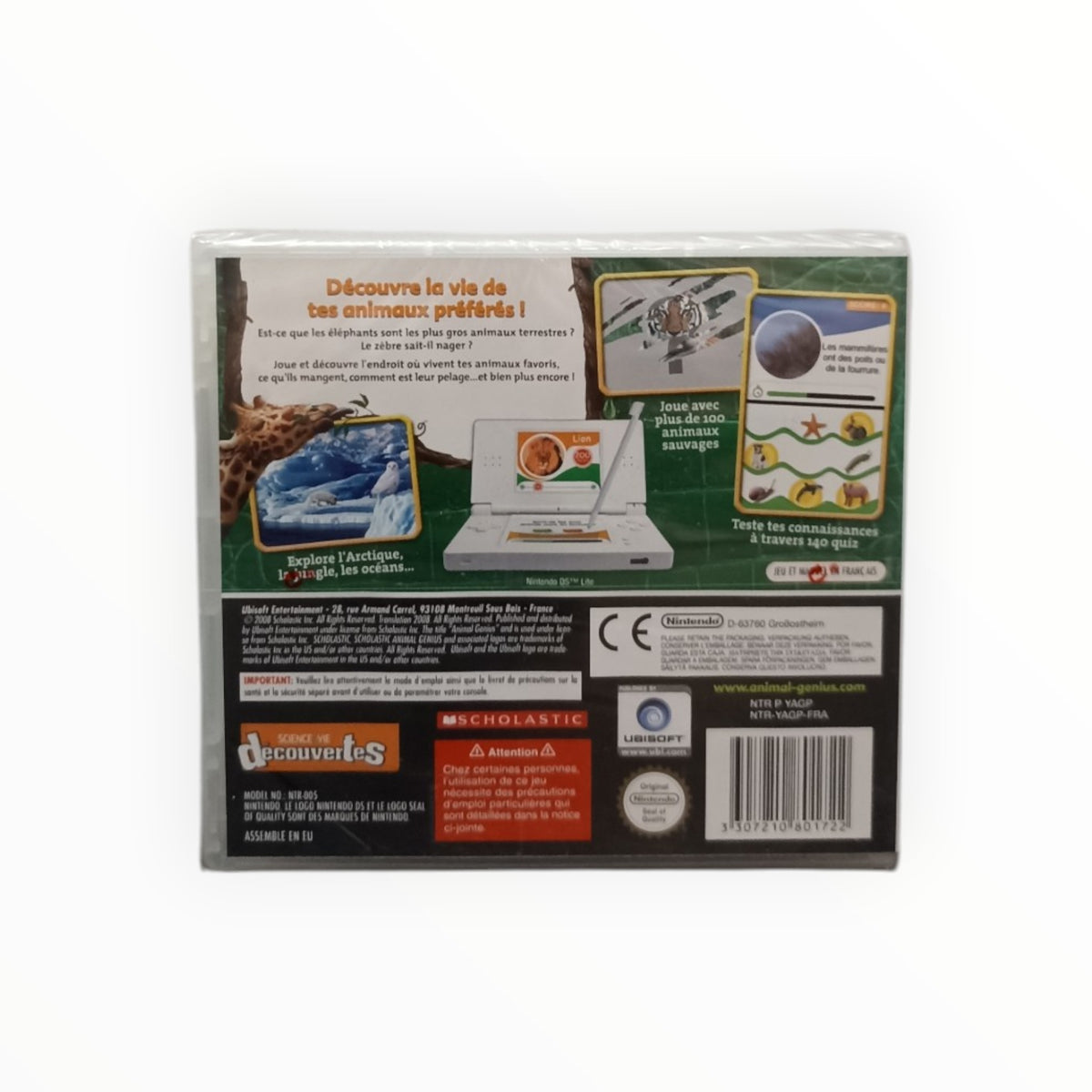 Animal Genius Le Grand Quiz Des Animaux Nintendo DS Neuf Sous Blister (FR)