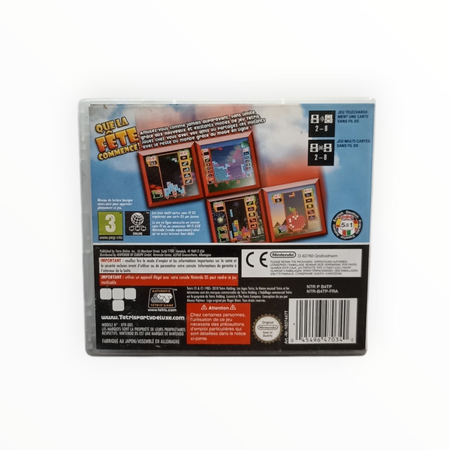 Tetris Party Deluxe Nintendo DS FRA complet