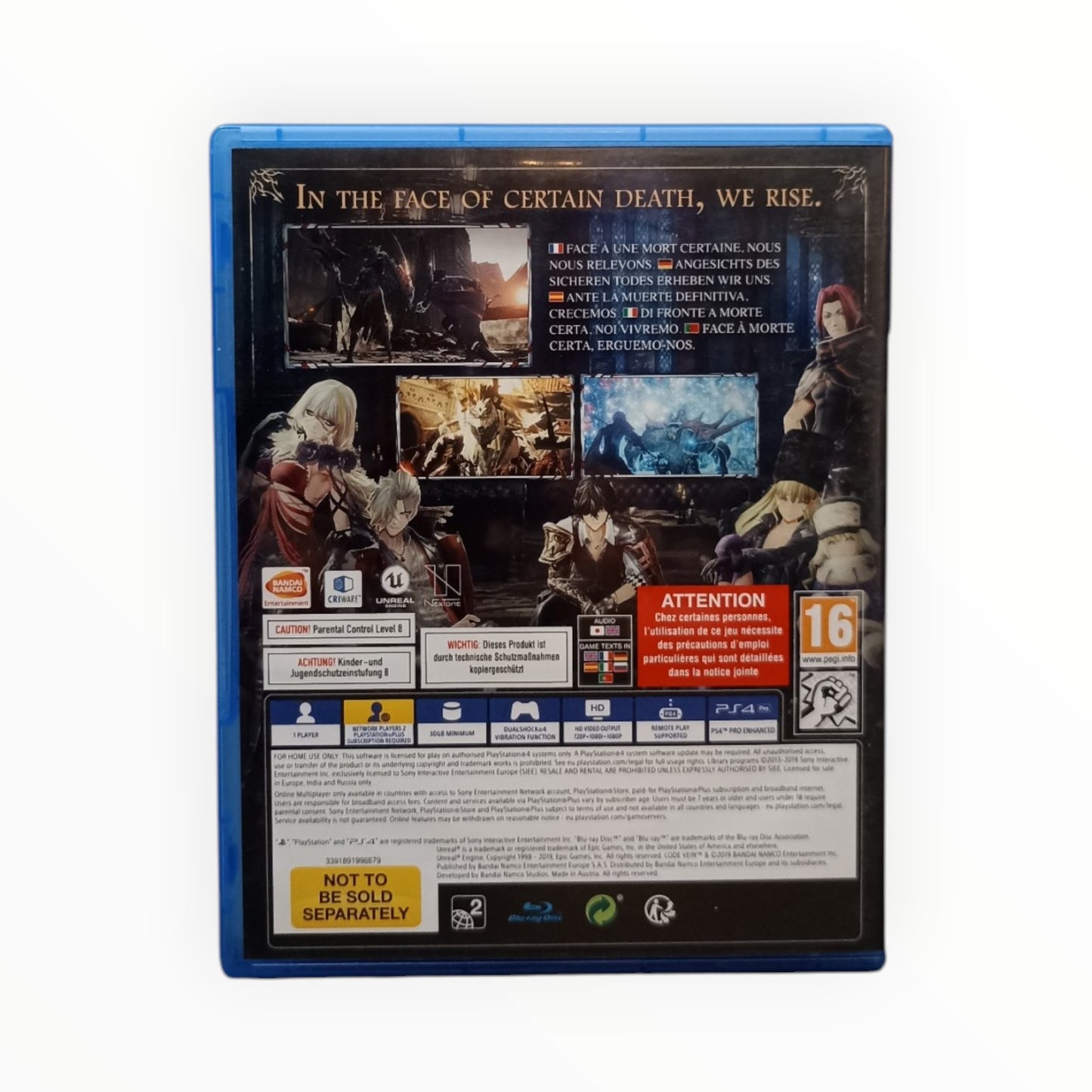 Code Vein PlayStation 4 (PS4)
