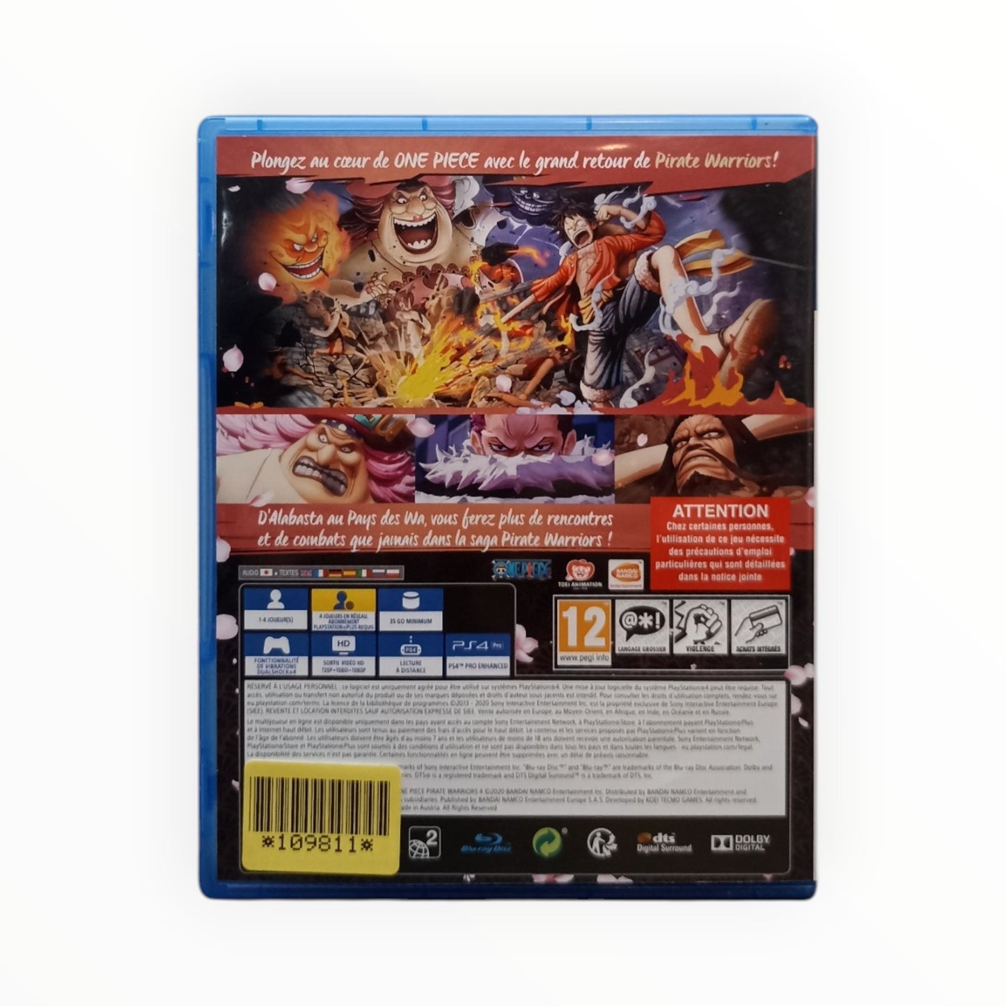 One Piece Pirates Warriors 4 PlayStation 4 (PS4)
