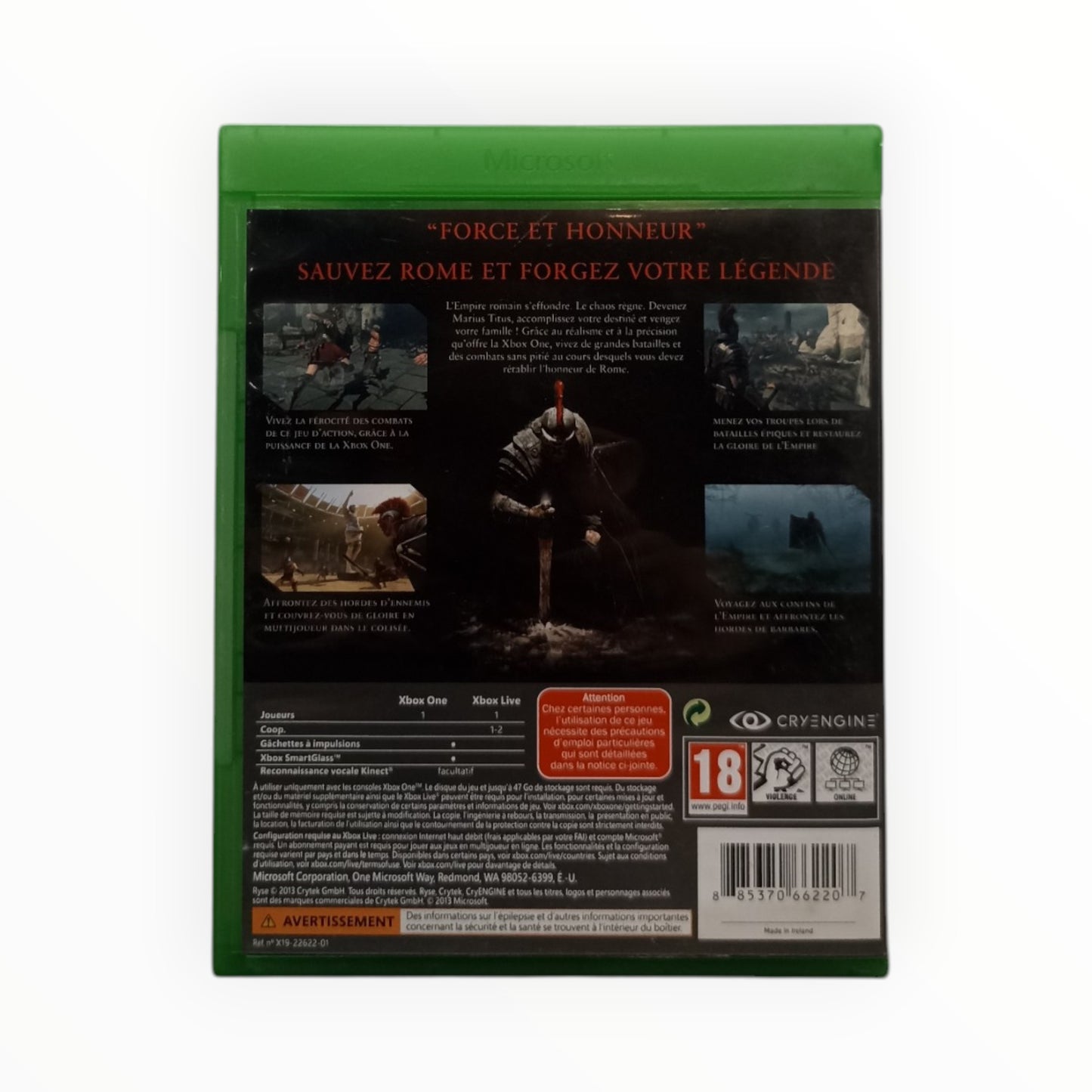Ryse Son Of Rome Xbox One