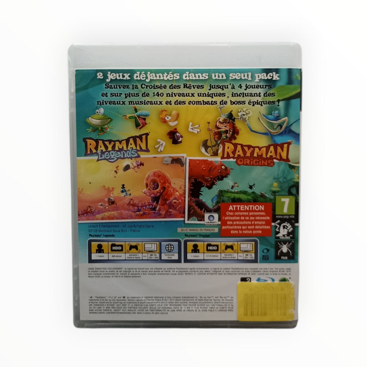 Rayman Legends et Rayman Origins Playstation 3 (PS3)