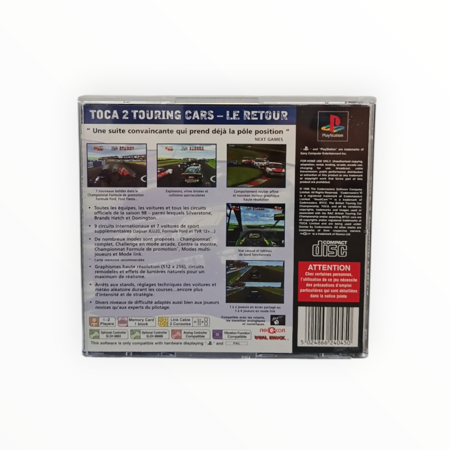 Toca 2 Touring Cars Playstation 1 (PS1)