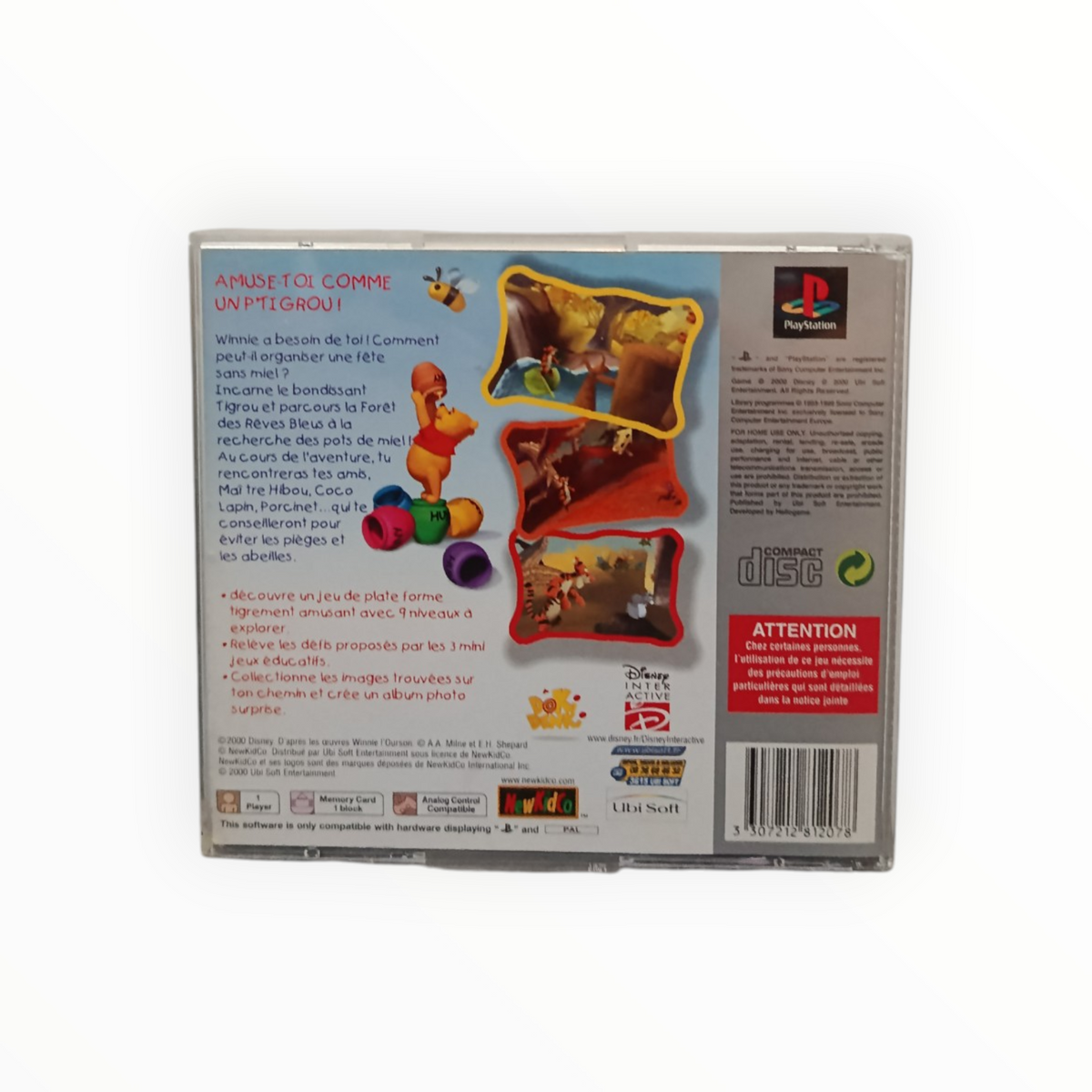 Winnie L'ourson Platinium Playstation 1 (PS1)