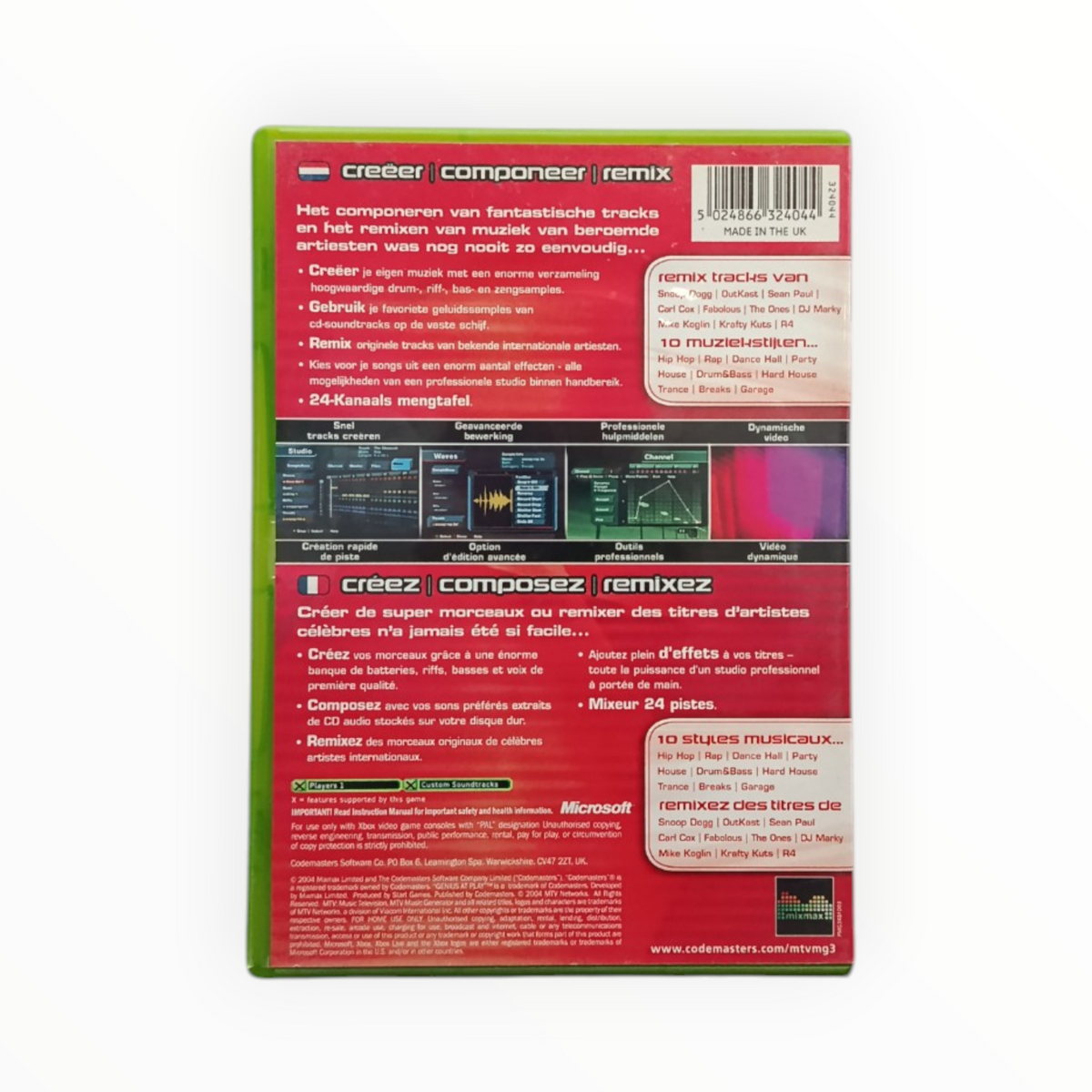 MTV Music Generator 3 Xbox FR Complet