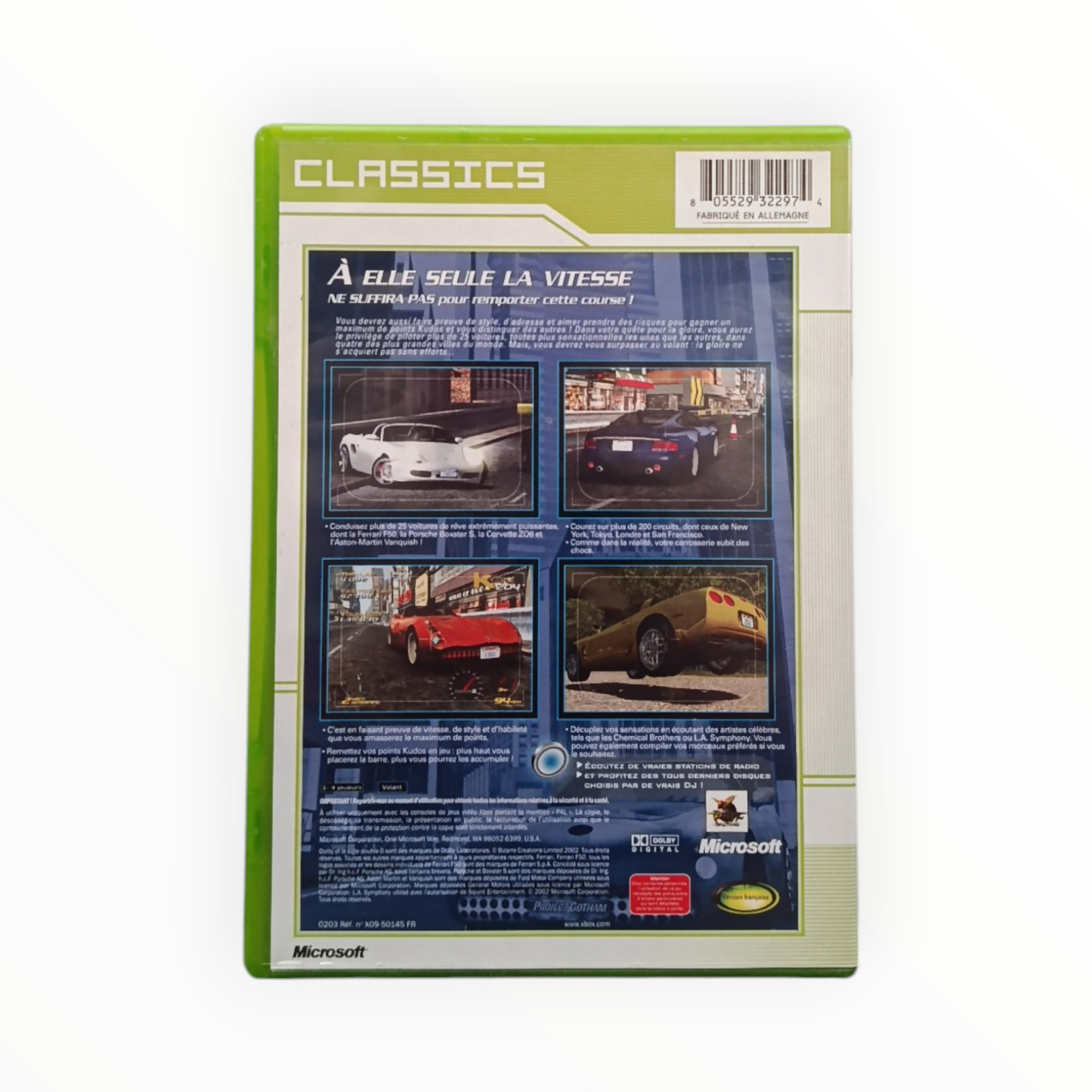 Boite seule Project Gotham Racing Xbox