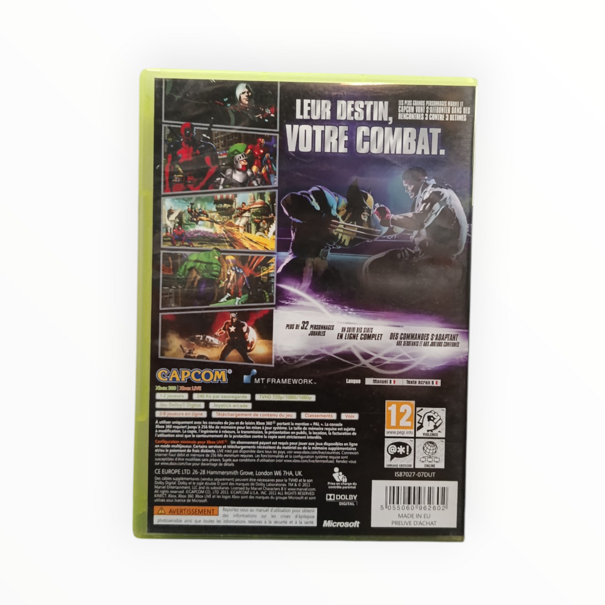 Marvel VS Capcom 3 Xbox 360