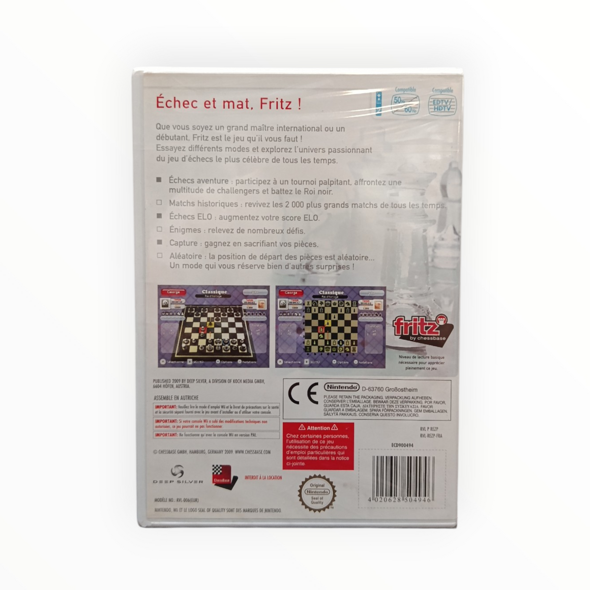 Fritz Nintendo WII Neuf Blister Francais