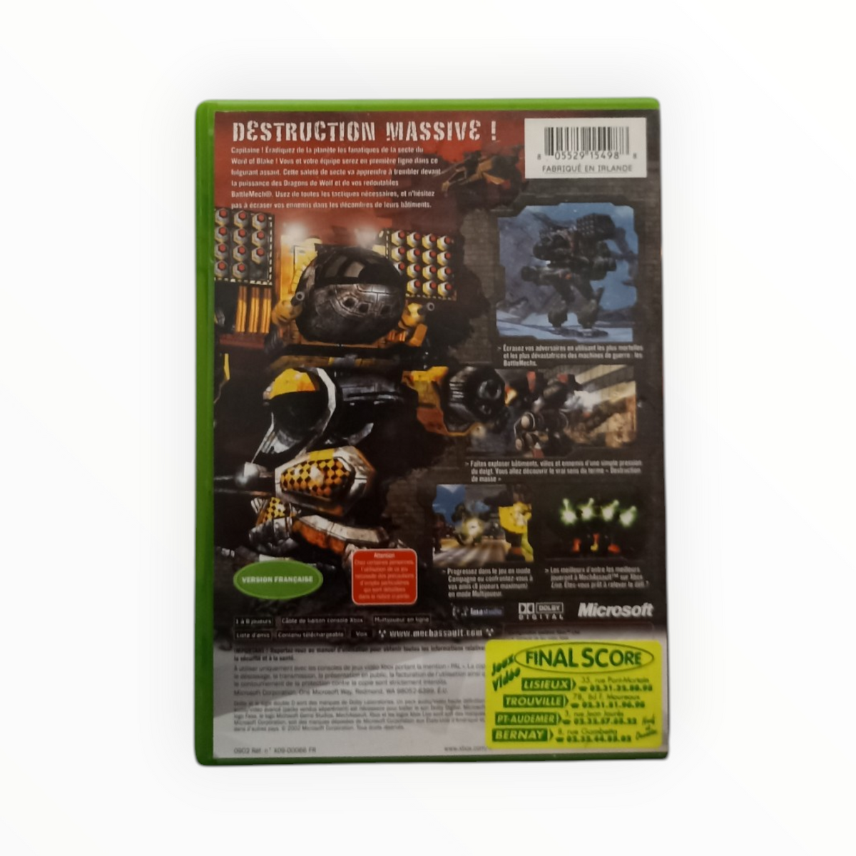 MechAssault Xbox FR