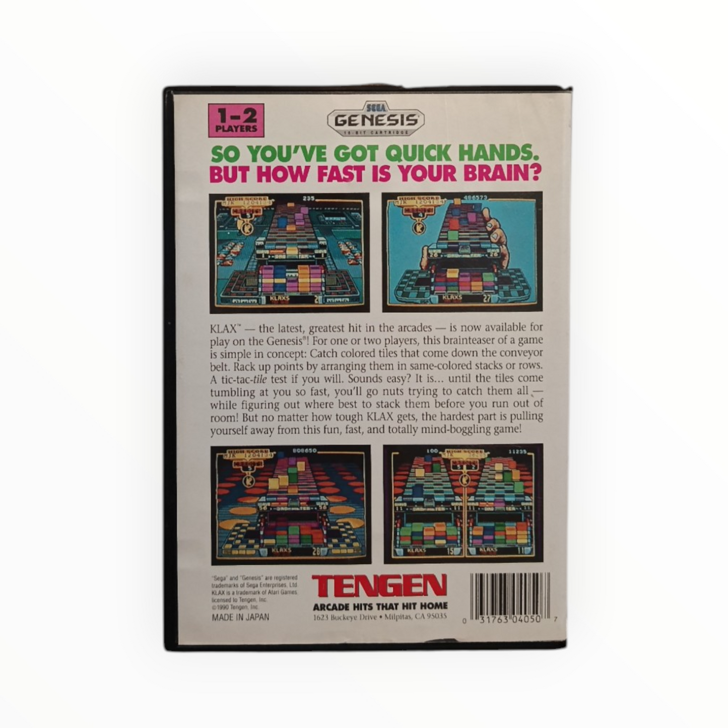 Klax Sega Mega Drive USA (Genesis)