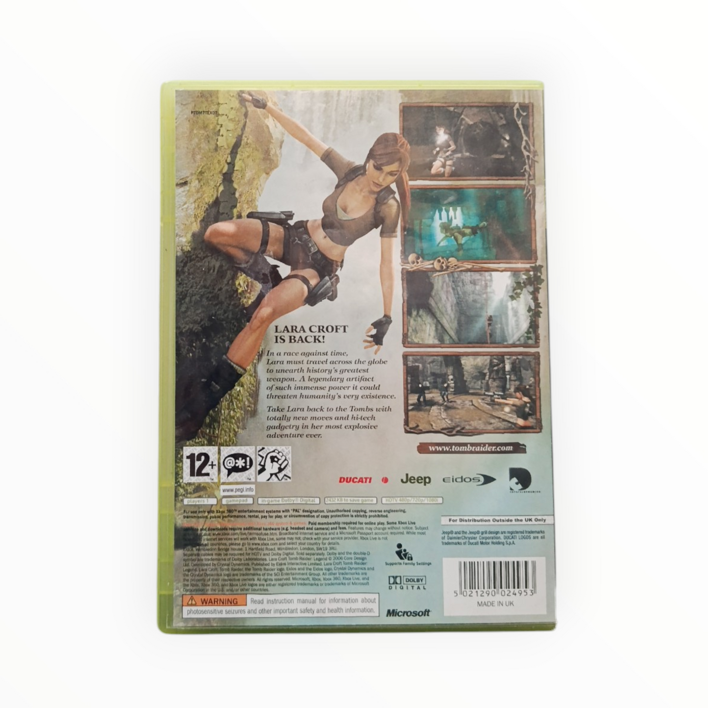 Lara Croft Tomb Raider Legend Xbox 360 Complet FRA
