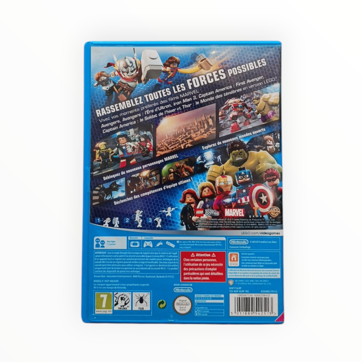 LEGO Marvel Avengers Nintendo Wii U PAL FRA complet