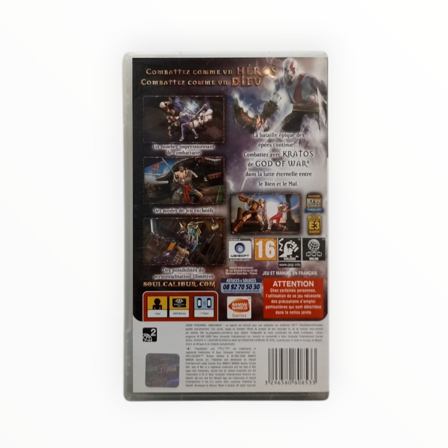 Soulcalibur Broken Destiny Playstation Portable (PSP) FR Complet