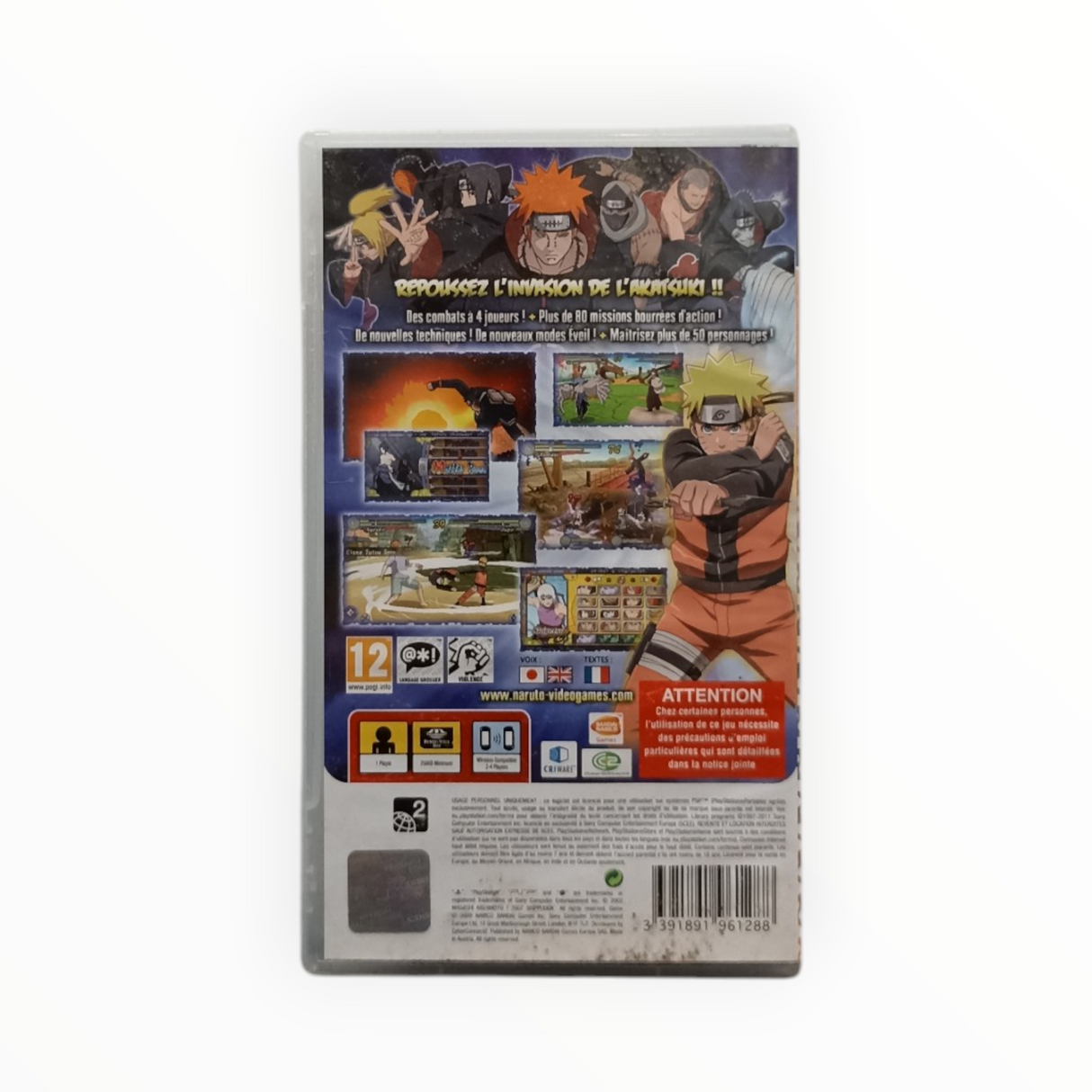 Naruto Shippuden Ultimate Ninja Heroes 3 Playstation Portable (PSP) FR Complet