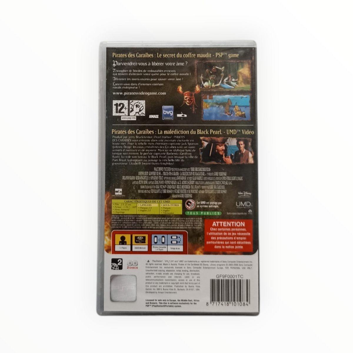 Pirates des Caraïbes Le Secret du Coffre Maudit Édition Collector Playstation Portable (PSP)