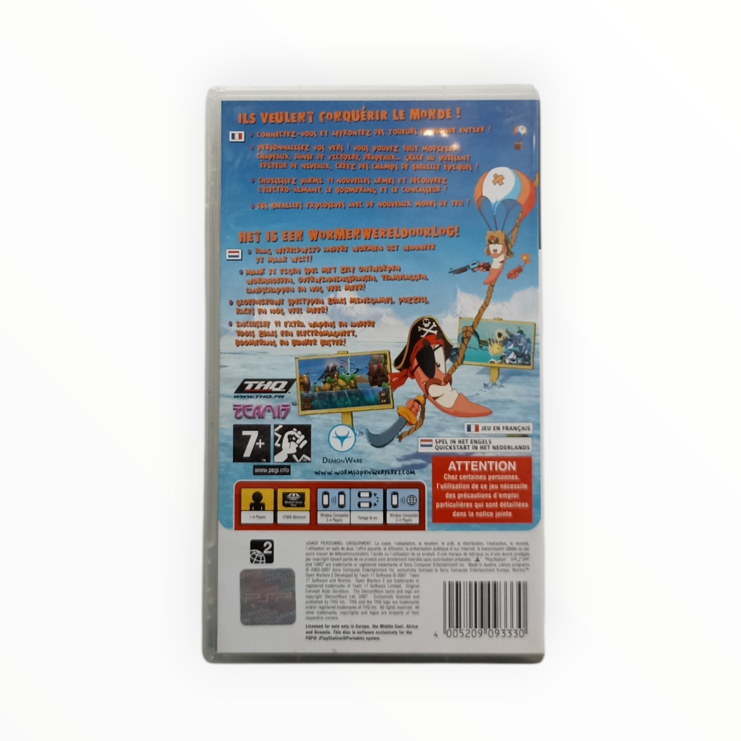 Worms Open Warfare 2 Playstation Portable (PSP) Version FRA Complet