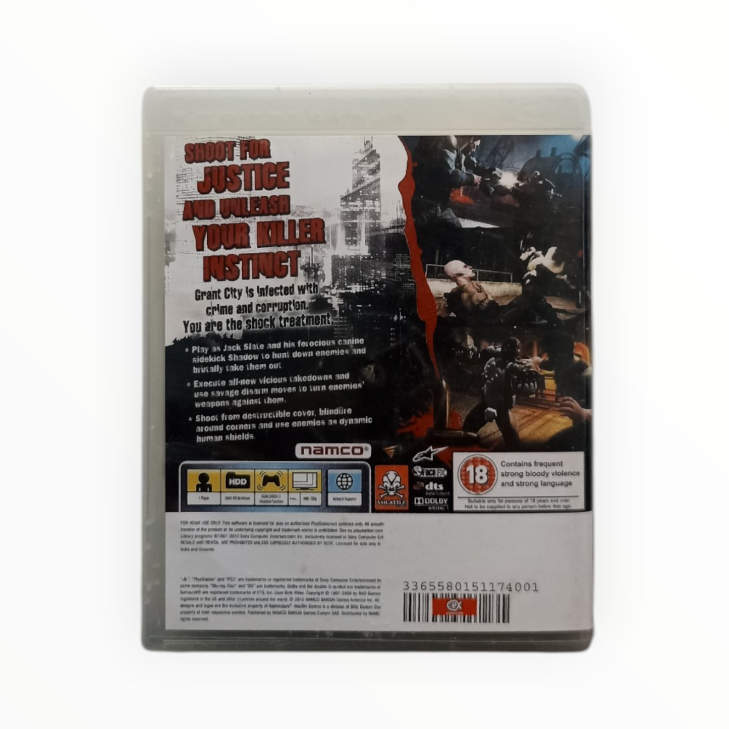 Dead to Rights Retribution PlayStation 3 (PS3) UK Complet