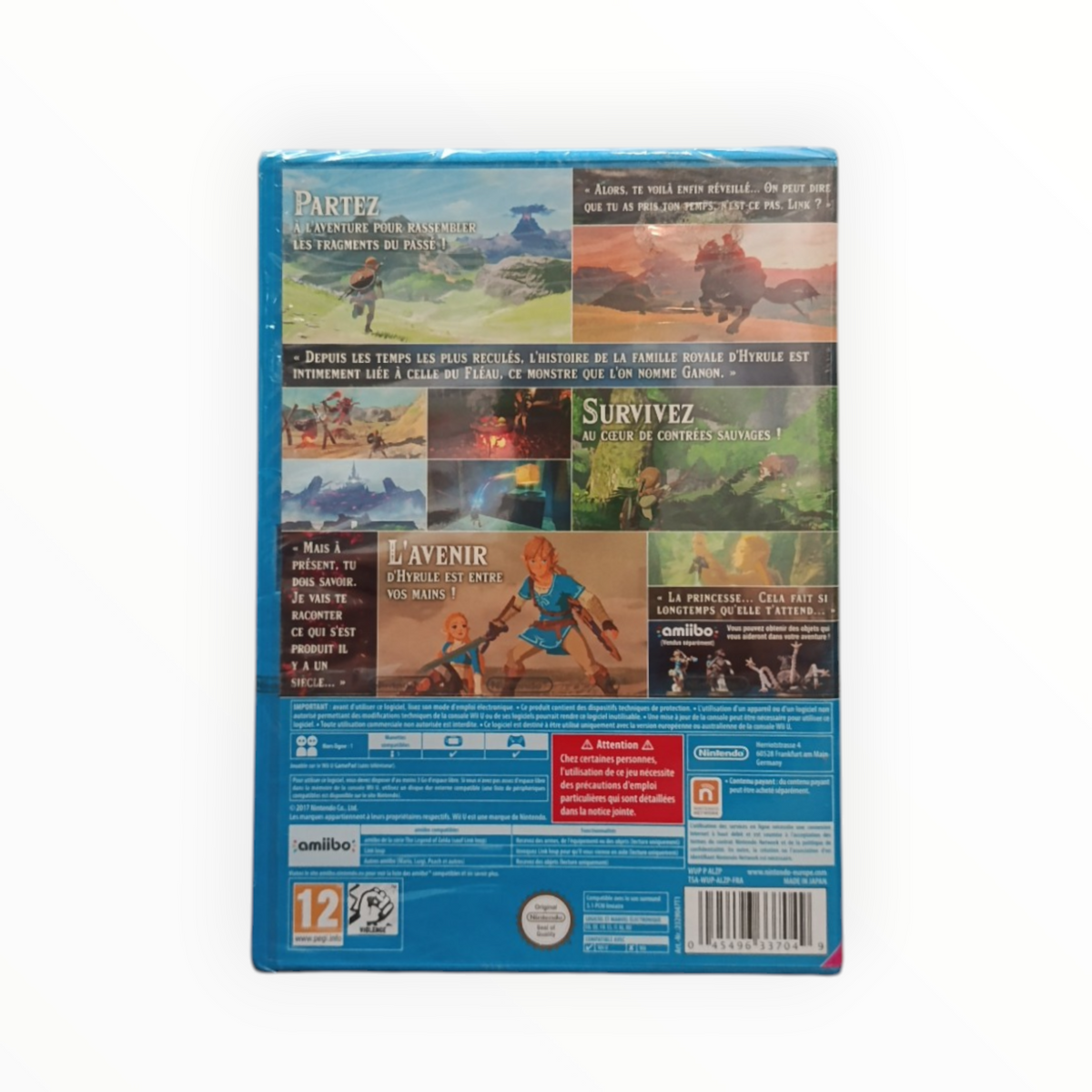 The Legends Of Zelda Breath Of The Wild Wii U Neuf Version FRA