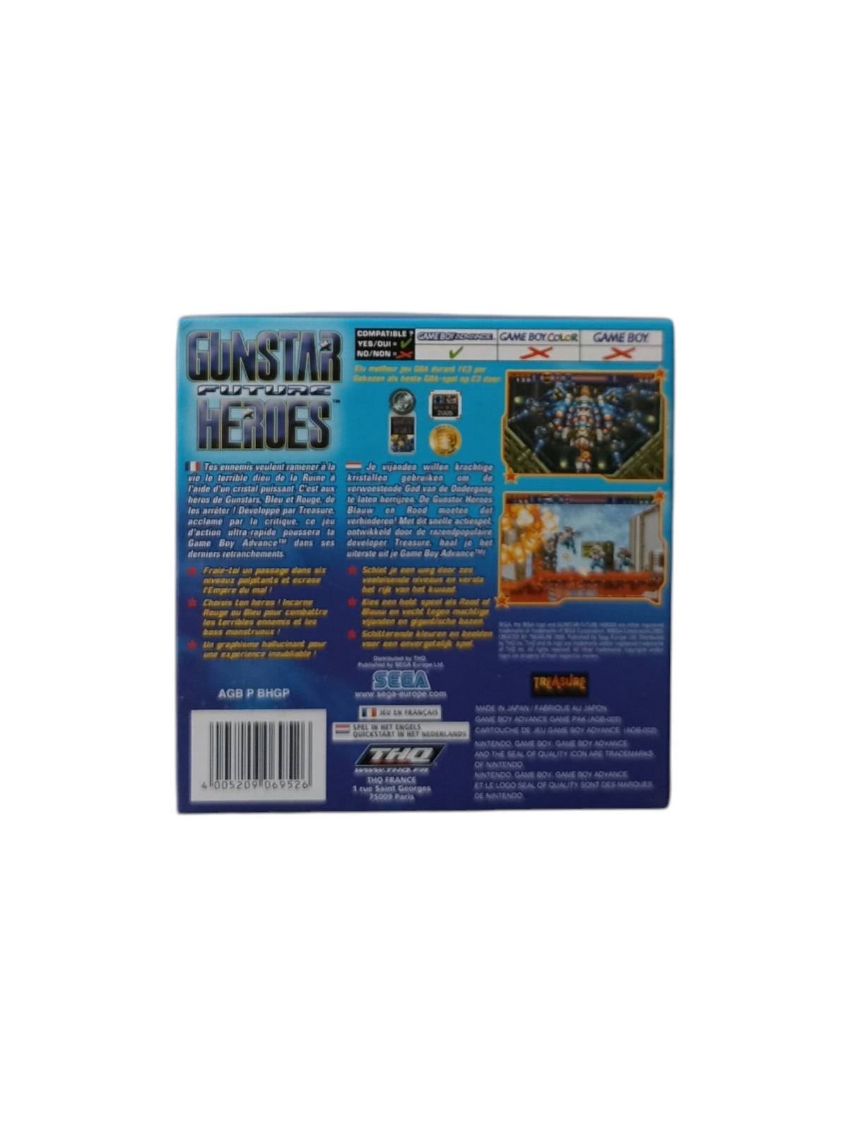 Gunstar Future heroes Game Boy Advance (GBA) en boite complet Version FRA Neuf
