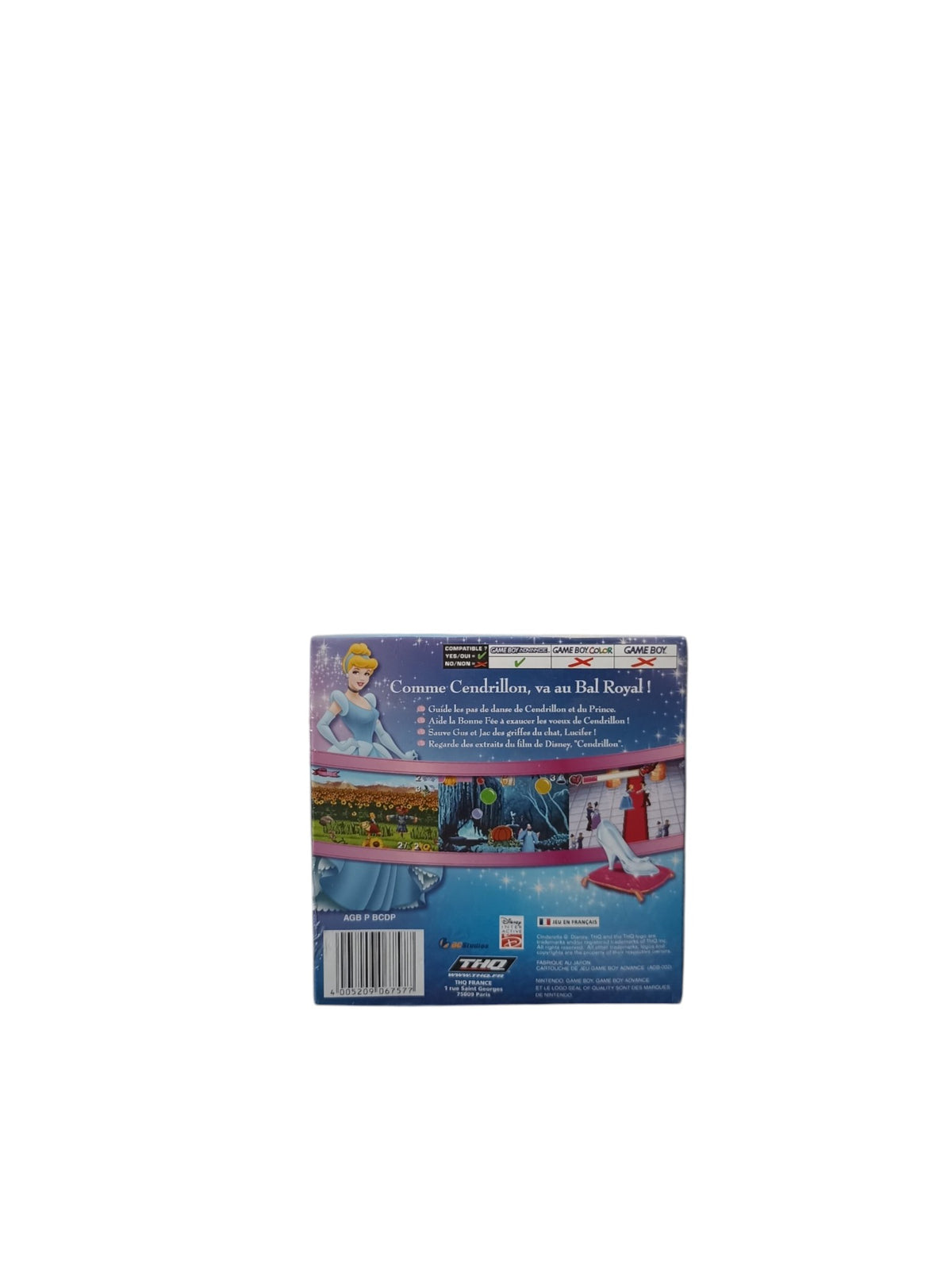 Disney's Cendrillon Game Boy Advance (GBA) en boite complet Version FRA Authentique Neuf (reblister)